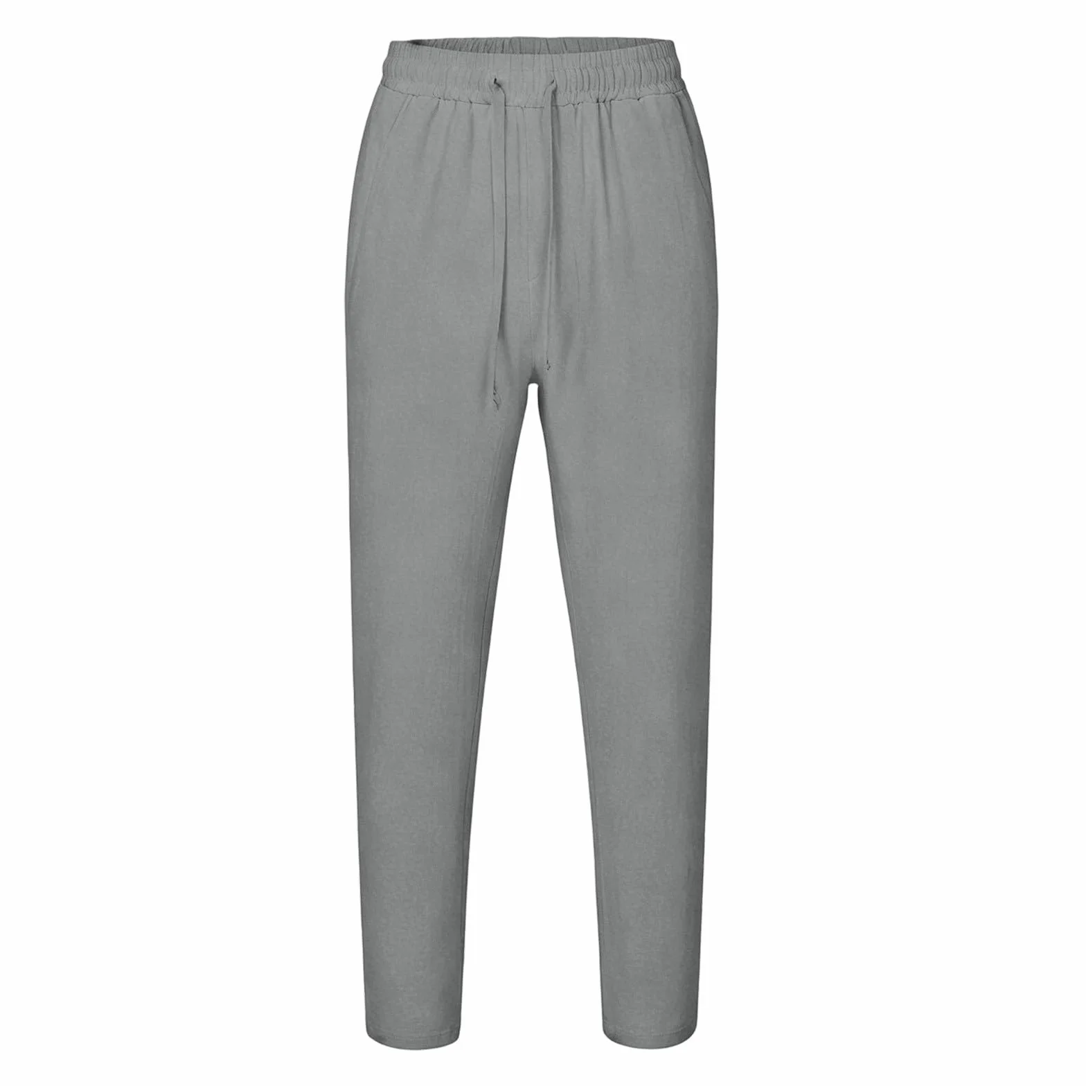 Pantalones de Muselina para Niños Cintura Elástica Algodón y Lino Casuales Sueltos Verano Ligero Transpirable con Bolsillos
