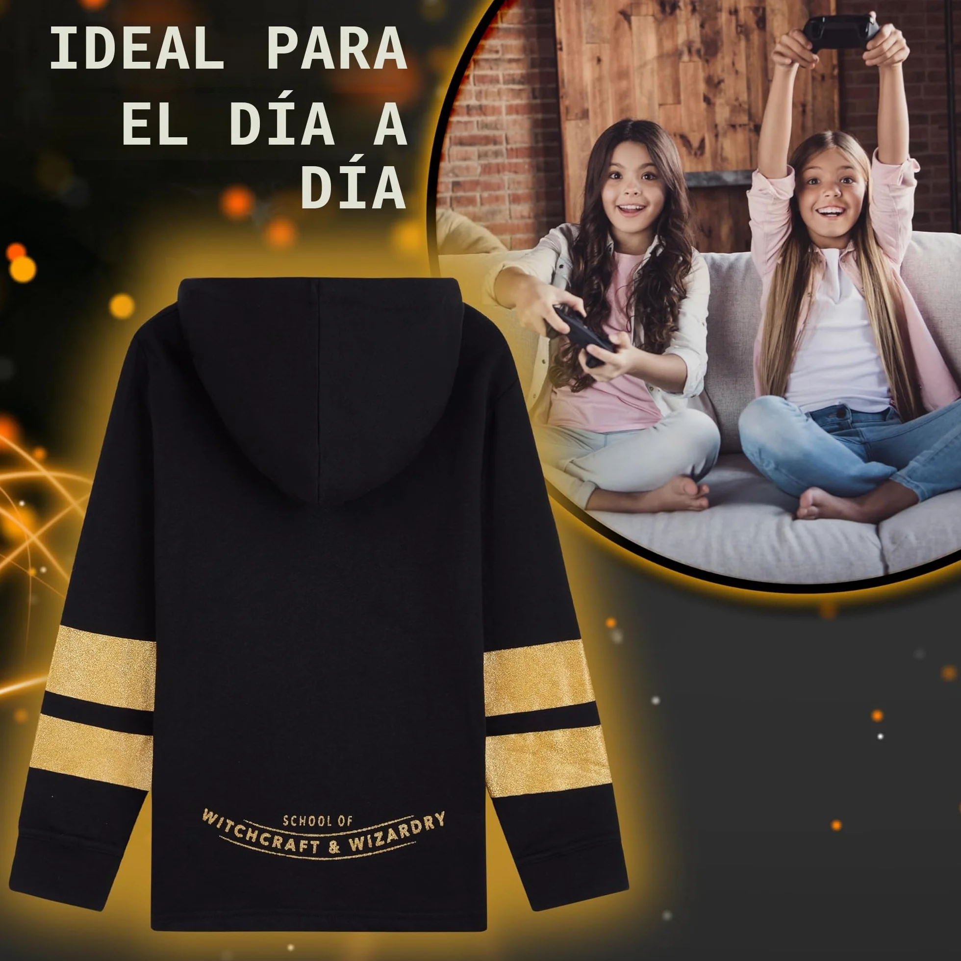 Harry Potter Sudadera con Capucha para Niña - Regalos Niñas