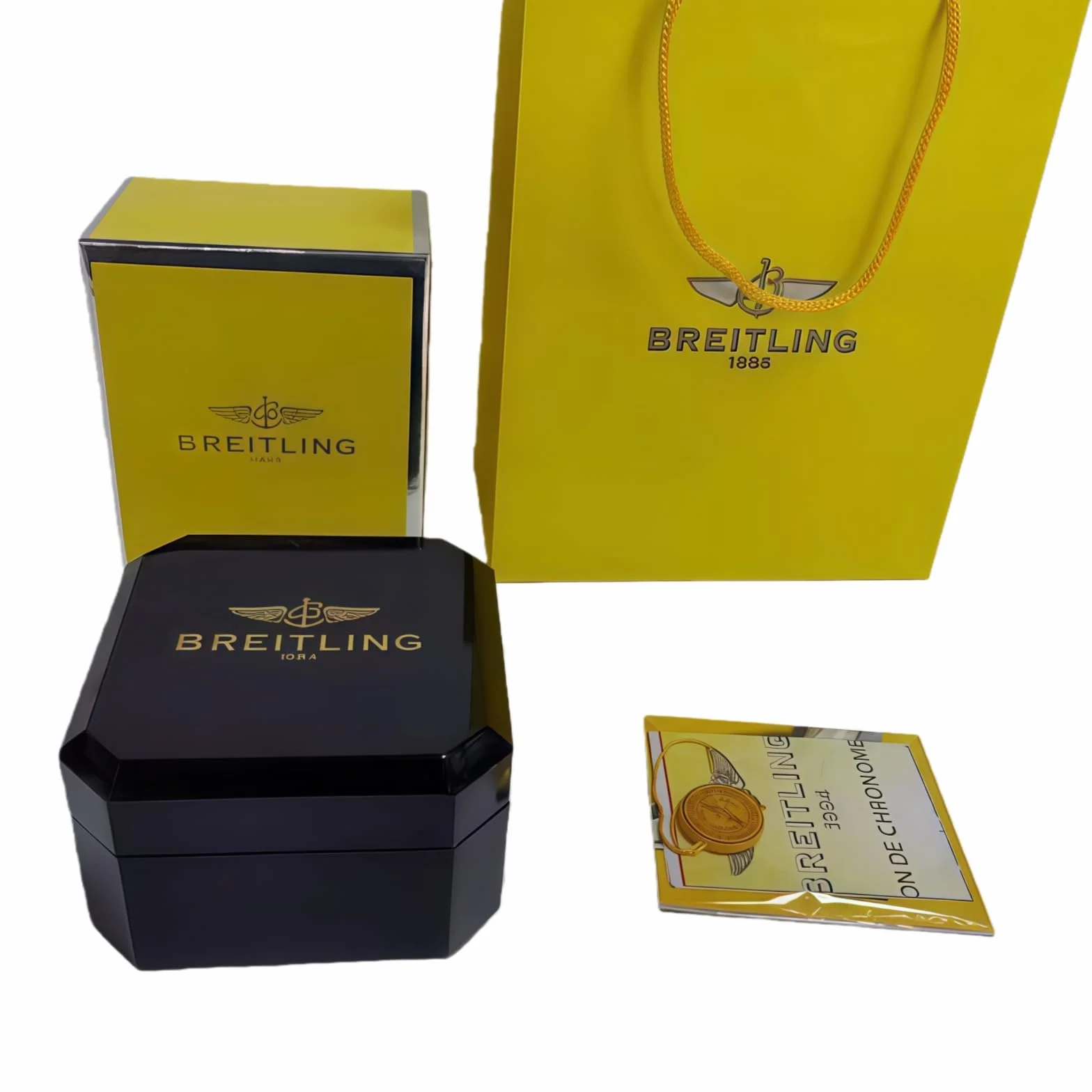 Caja Reloj Universal Exterior Negro Alto Brillo Protector Almacenamiento para Breitling