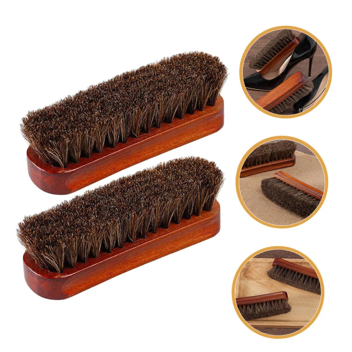 5 Series Caballo para Limpieza Cuero De Práctico para Zapatillas 2 Piezas X 5