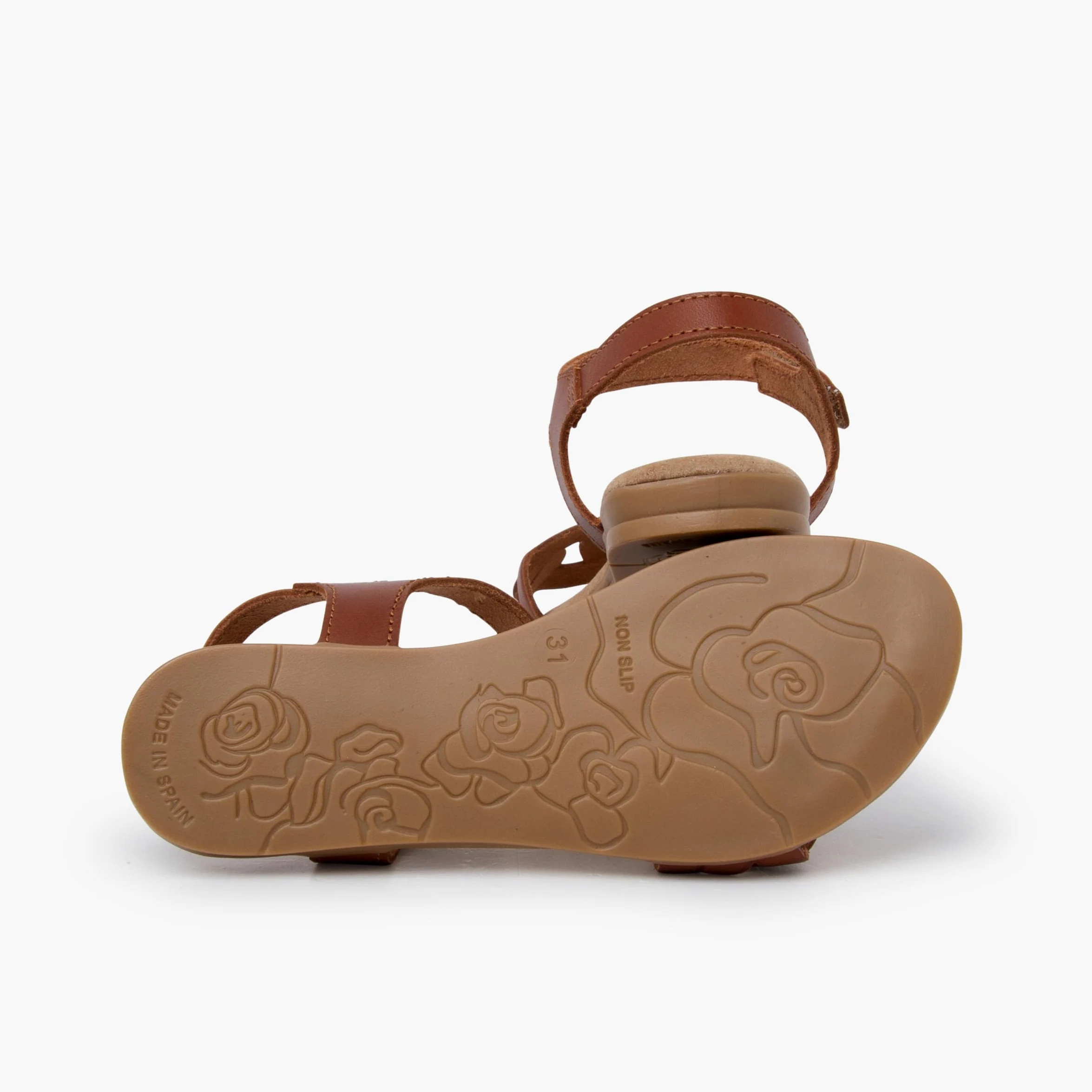 Pisamonas Sandalias Piel Eslabones Tira Adherente