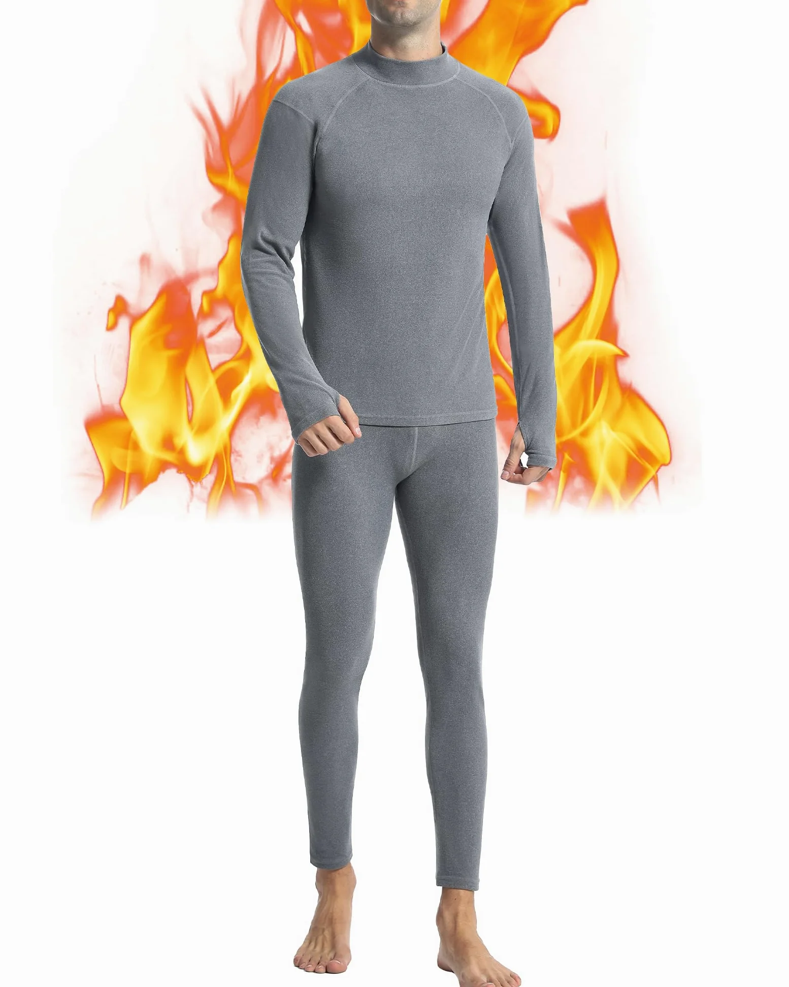 Runhit Ropa interior térmica para hombre de invierno, ropa interior funcional térmica, calzoncillos largos, ropa interior funcional de esquí, ropa interior térmica para hombre, extra cálida