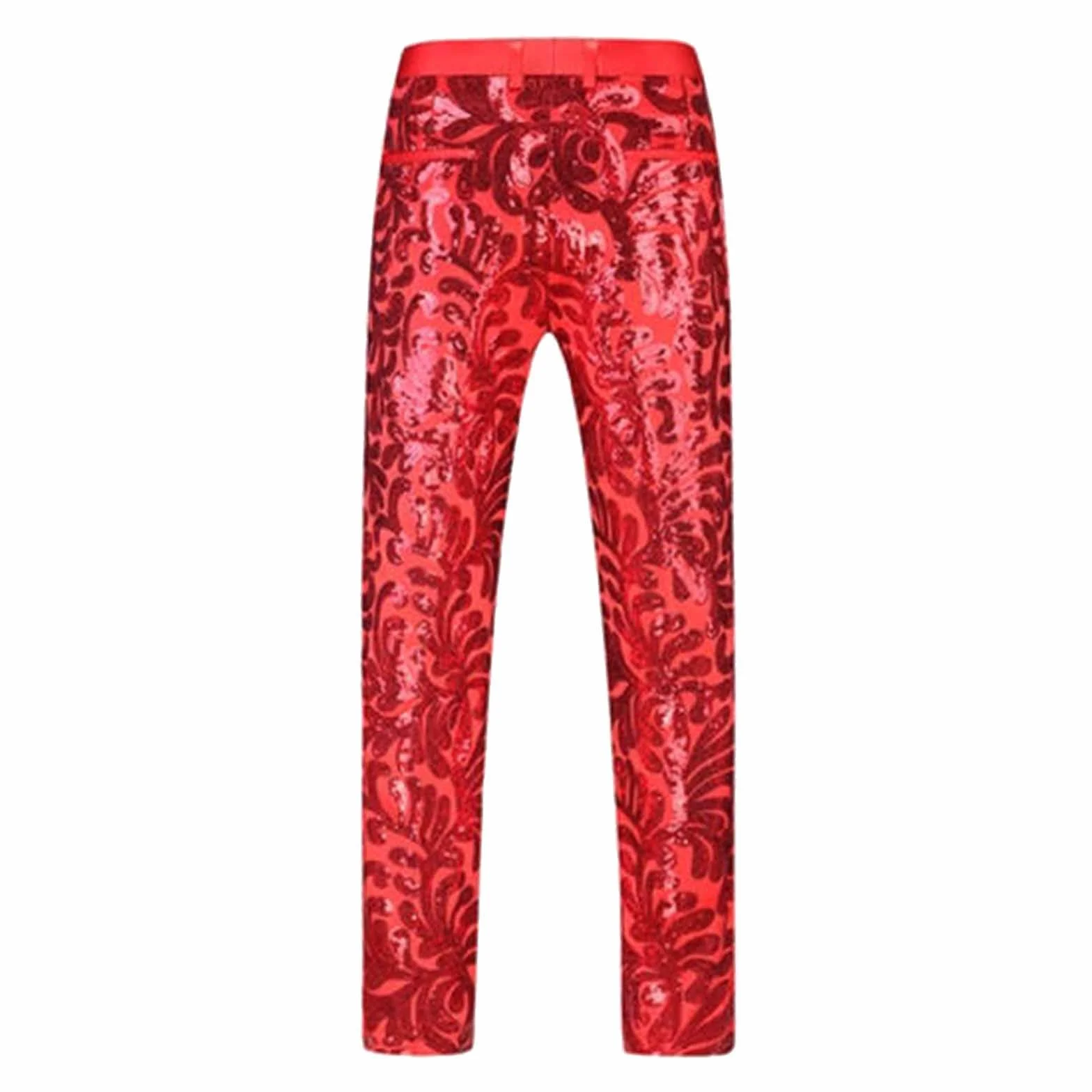 Genérico Pantalón Traje Hombre Brillante, Vestir Elegante Corte Recto, Casual Moderno Sofisticado para Fiesta Eventos y Ocasiones Especiales