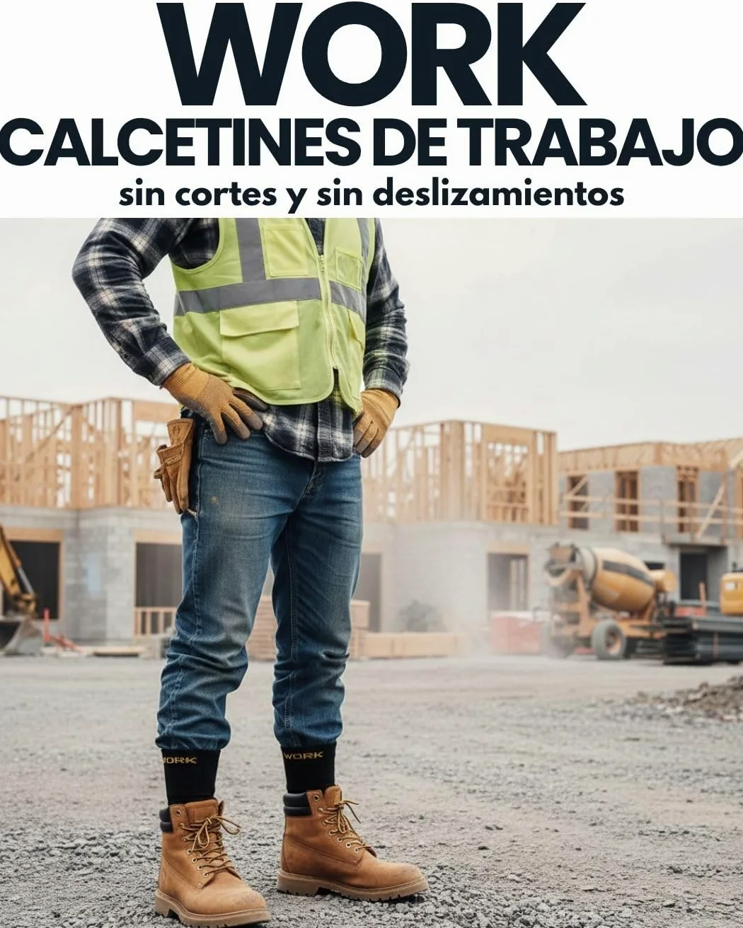 sockenkauf24 10 o 20 Pares Calcetines de Trabajo Cortos Hombre Reforzados Algodón WORK