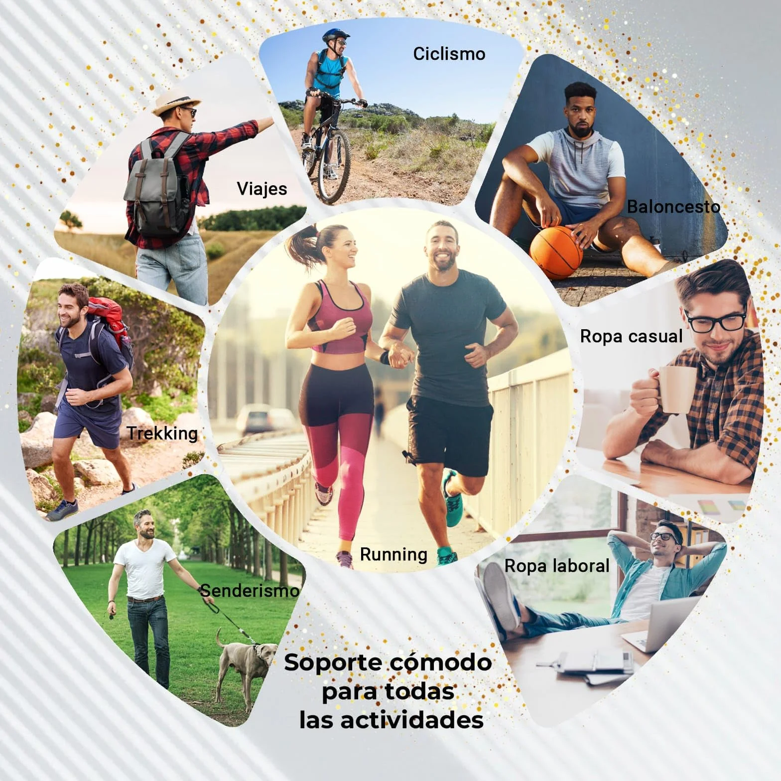 Calcetines 5 Dedos Hombre 4 Pares 39–45 Algodón Transpirables Antideslizantes Antiampollas Secado Rápido Running Gimnasio