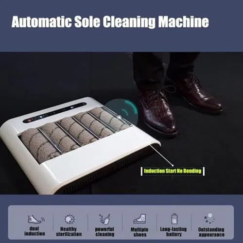 Cepillo de Zapatos Recargable por inducción de 260 RPM, máquina Totalmente automática para Limpiar y pulir Suelas de Zapatos para el hogar y la Oficina.