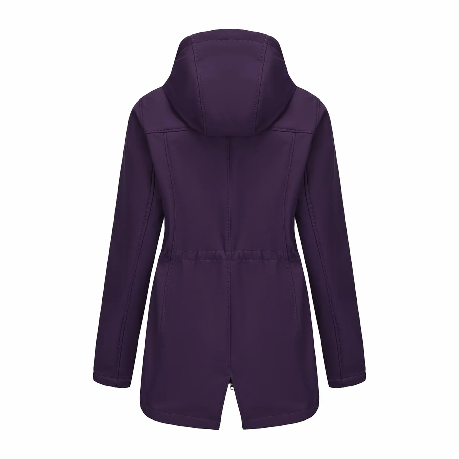 Chubasuero Mujer Impermeable Transpirable Ligero Cortavientos Con Capucha Chaqueta Softshell Abrigo Funcional Informal Chubasquero Con Cremallera Completa Al Aire Libre Para Running, Senderismo