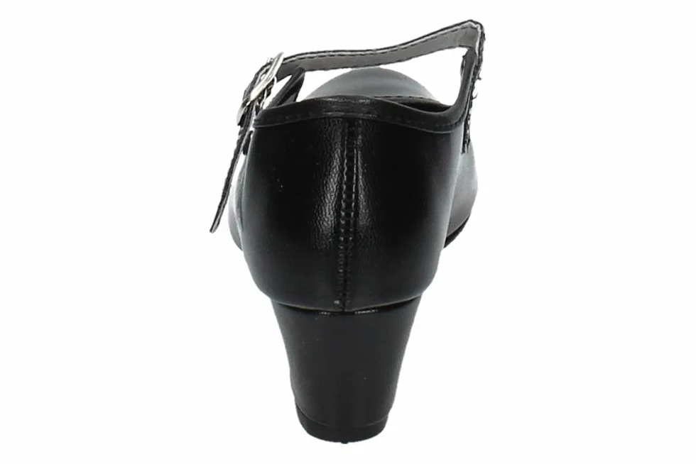 Zapato Sevillanas Niña TACÓN Negro 15