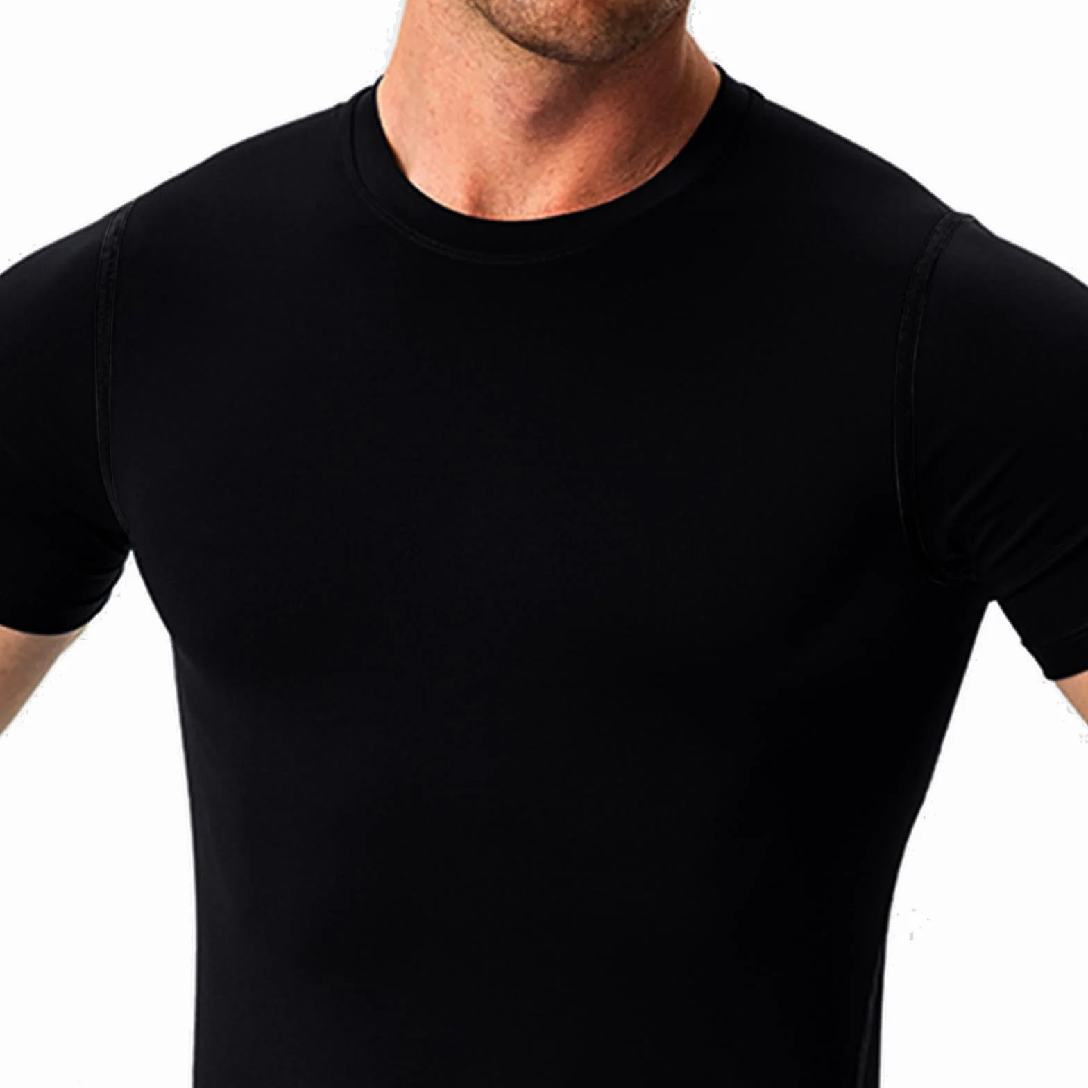 HYCOPROT Compresión para Hombres Camiseta de Compresión de Manga Corta Camiseta de Entrenamiento Capa Base Deportiva de Secado Rápido Camisetas para Correr Tops