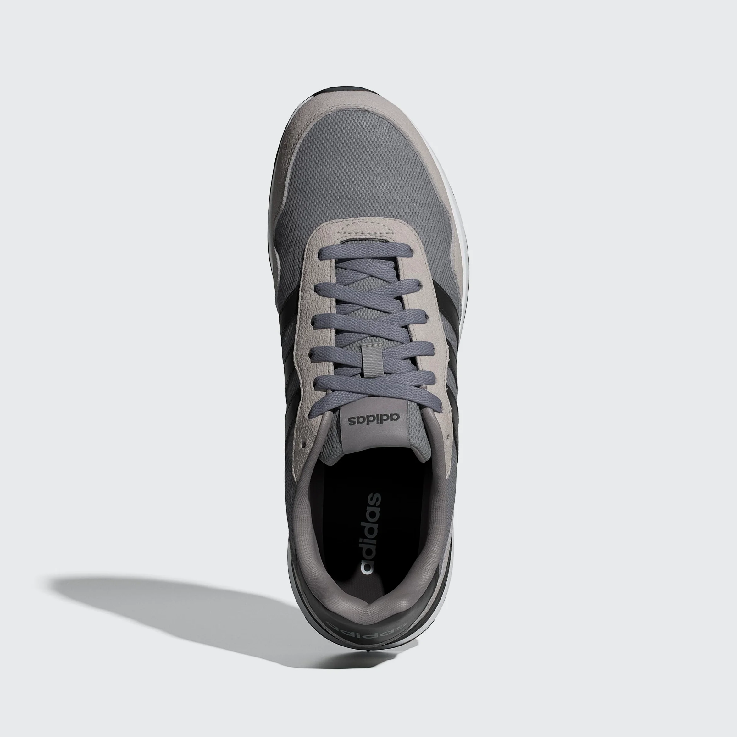 adidas Hombre Run 60S 4.0 Shoes, Grey Three/Core Black/Grey Two, 44 EU