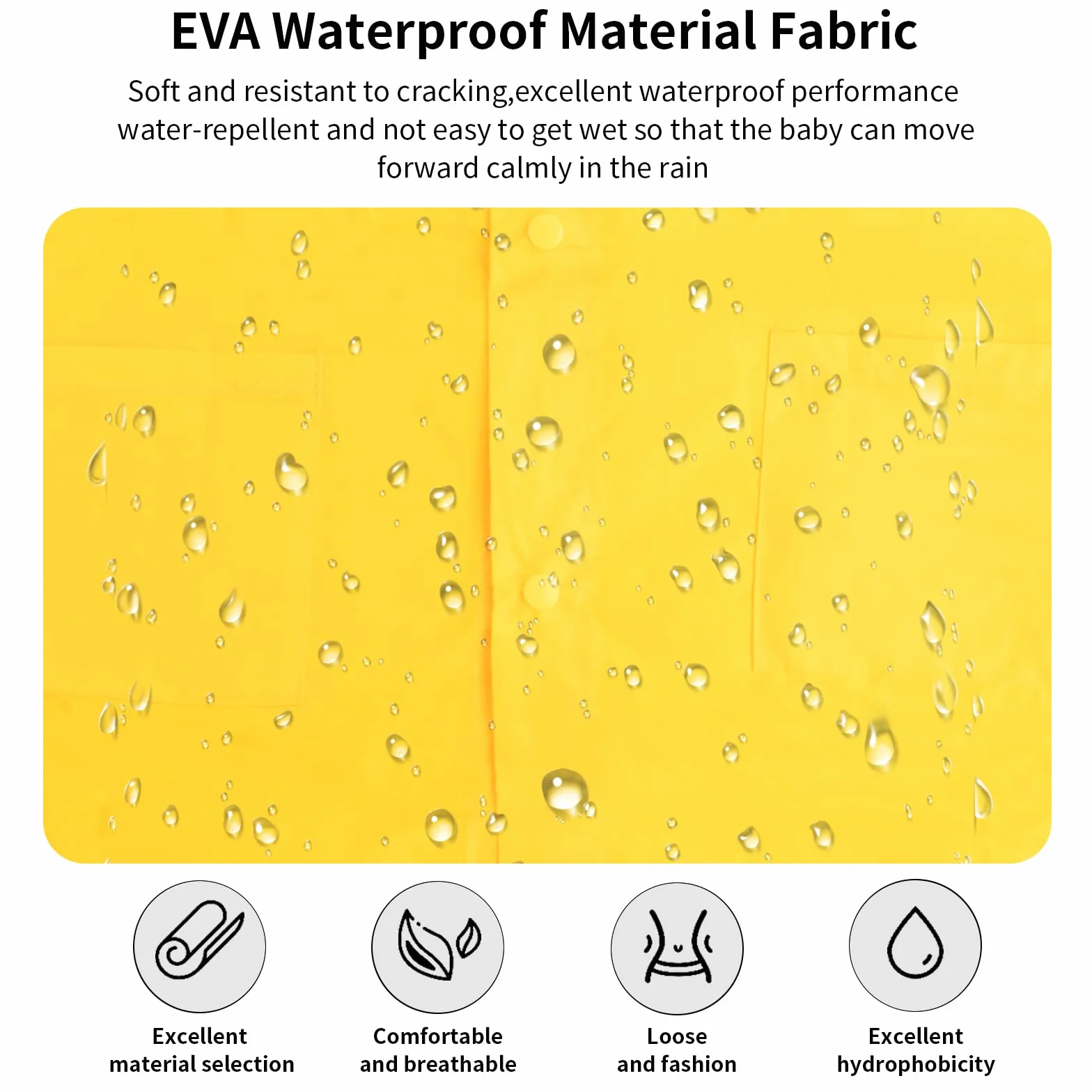 Infantiles Chubasquero, Impermeable Abrigo Ropa Poncho de Lluvia para Niños Niñas, 5-8 Años Chaquetas Traje Capa de Lluvia con Capucha para al Aire Libre Ciclismo Cámping Senderismo