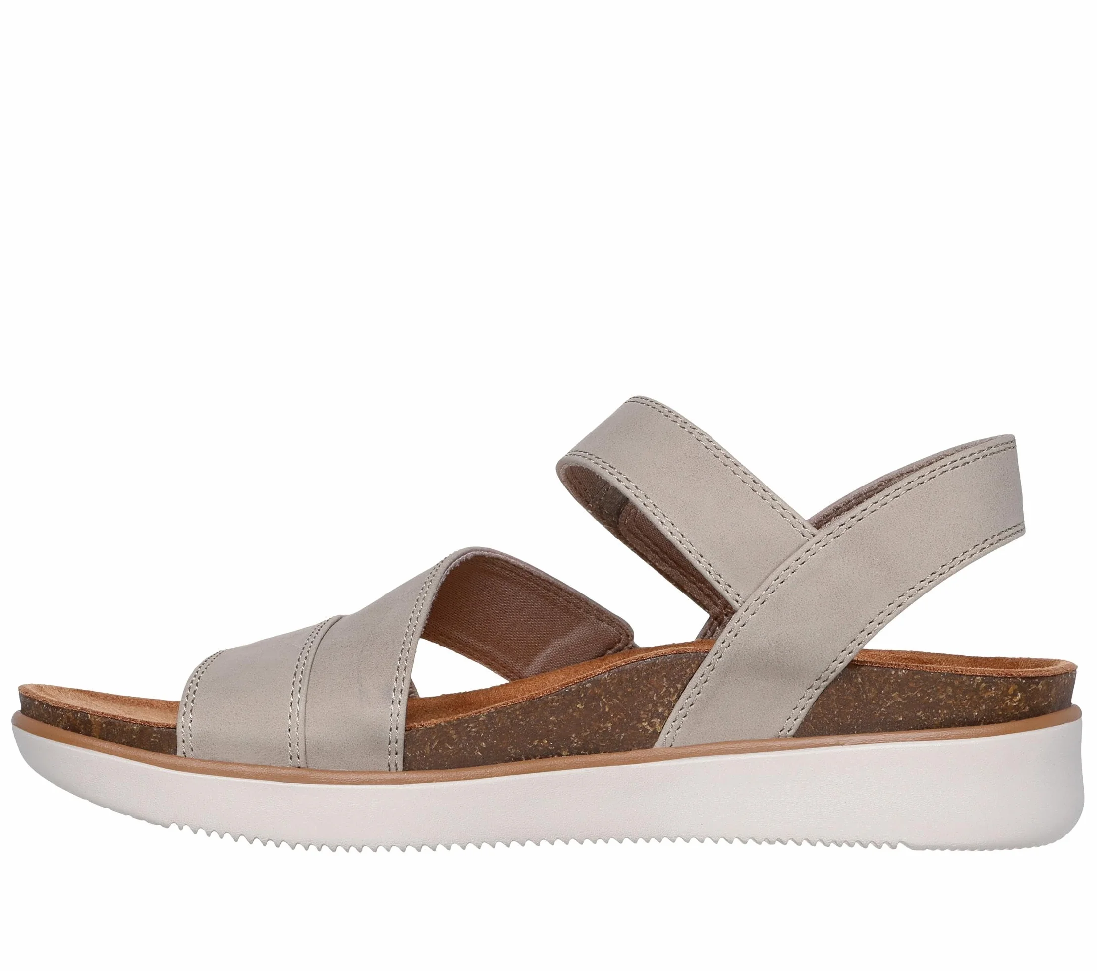 Skechers Sandalias elevadas cómodas para mujer