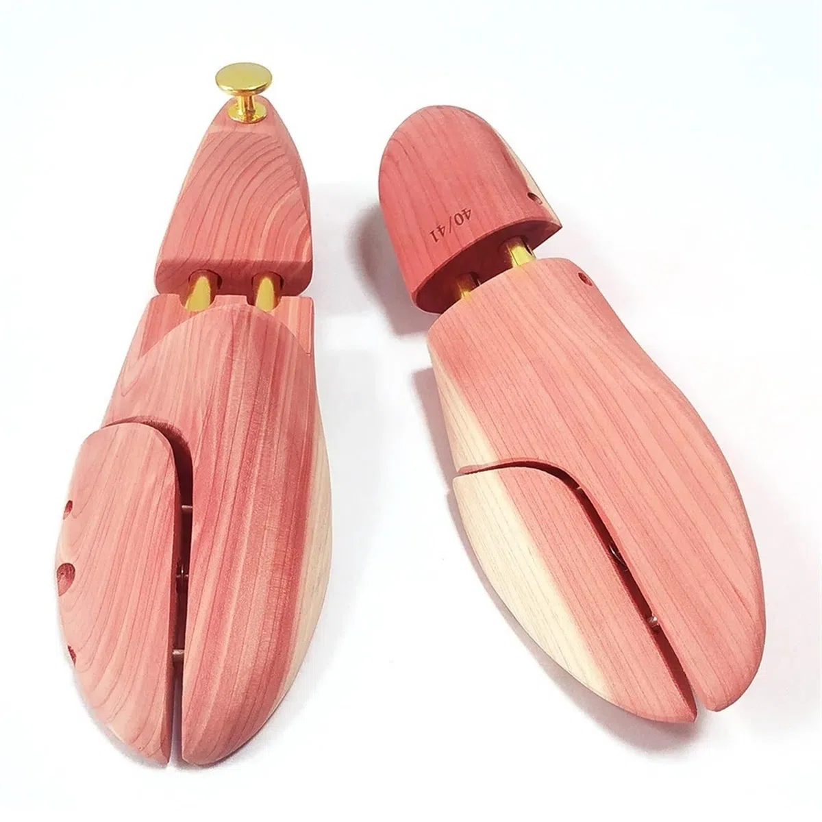 Árbol de Zapatos Árbol de zapatos de madera de cedro rojo de doble tubo, ajustable, moldeador de zapatos, árbol de zapatos for hombre (Color : EU 45 46)
