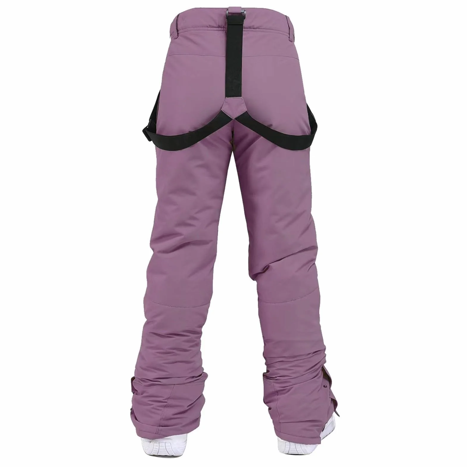 Pantalones de nieve para mujer con tirantes, pantalones de esquí con tirantes, pantalones térmicos, impermeables, pantalones de softshell, cálidos, para trekking, invierno, forrados, pantalones de