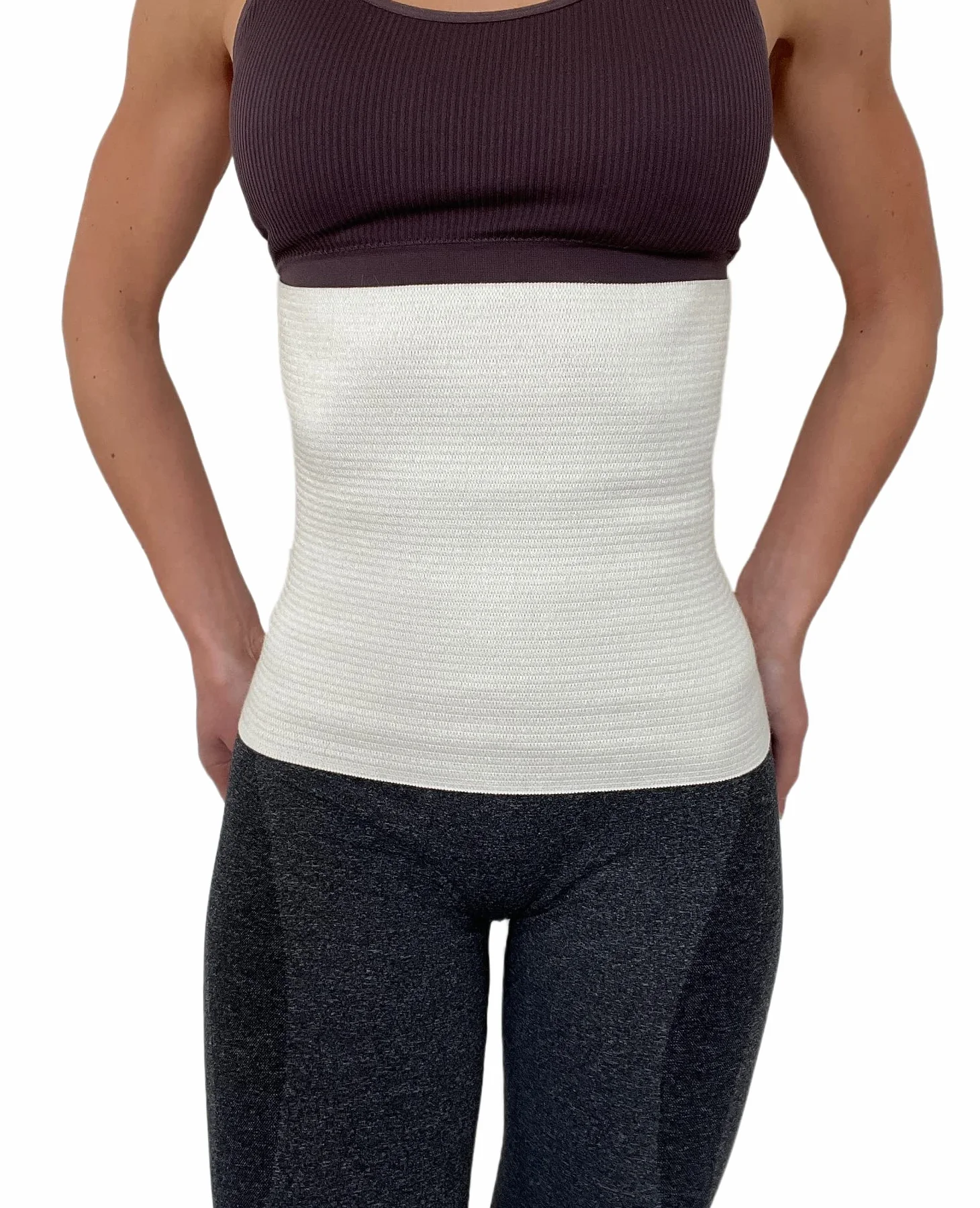 proslim T-active Merino Angora Wool Kidney Back Hip Waist Warmer for Men and Women, 87% Natural Materials, Creamy White, Perfect for Sports, Working or Walking