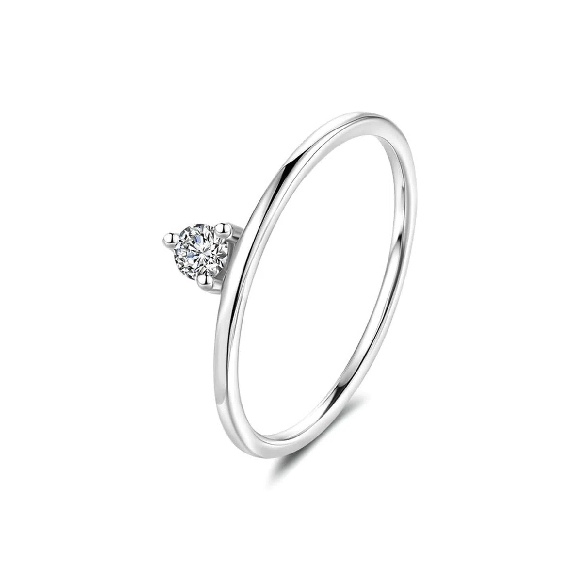 Juego de anillos para mujer, anillos de boda para mujer con diamantes creados en laboratorio de 0,1 quilates, regalos únicos para amigas y mujeres