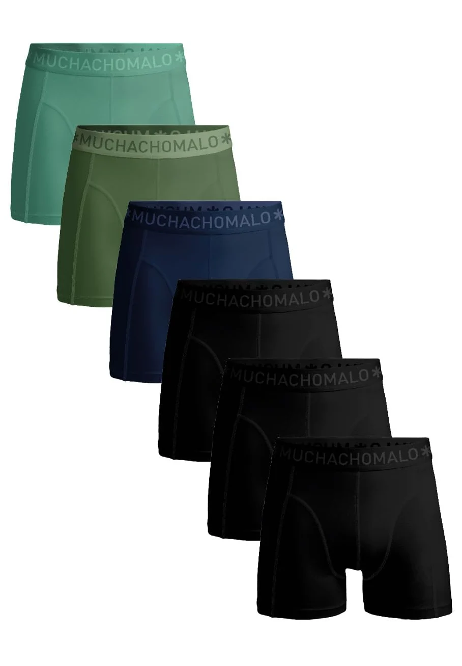Muchachomalo Calzoncillos para Hombre, Ropa Interior Estampada de Algodón para Hombre, Pack de 6 Unidades, Boxers Estampados de Corte Clásico, con Cintura Elástica