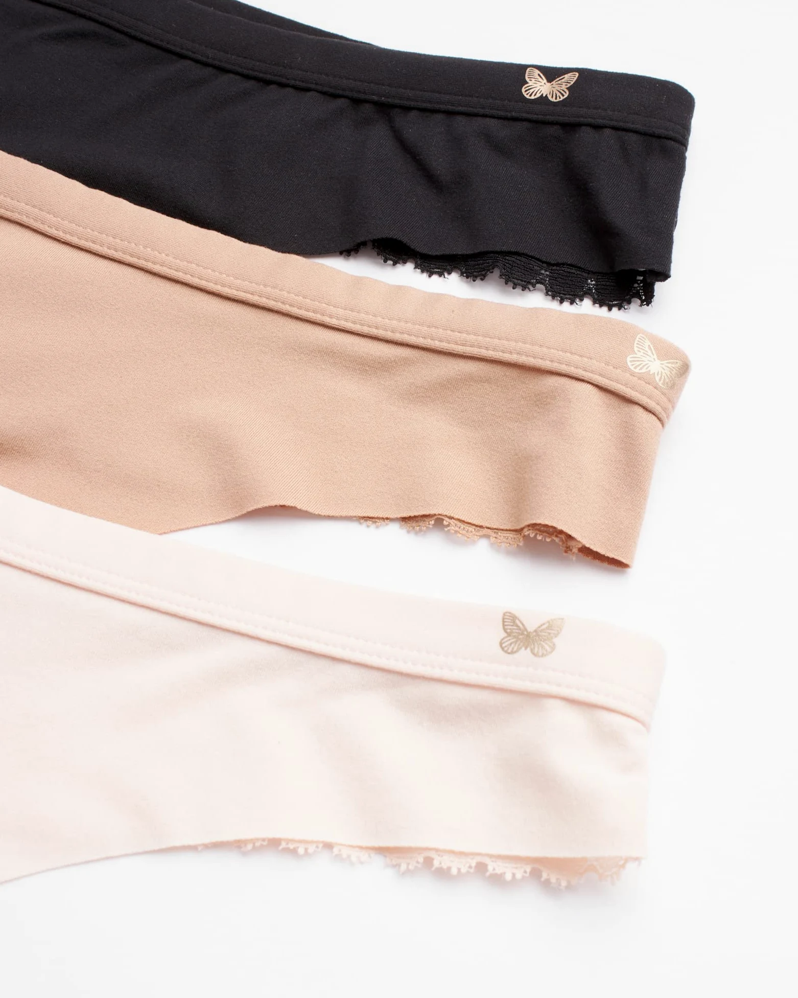 Jessica Simpson Bragas para mujer, paquete de 6 unidades, ropa interior de microfibra de encaje sin costuras para mujer (S-XL)