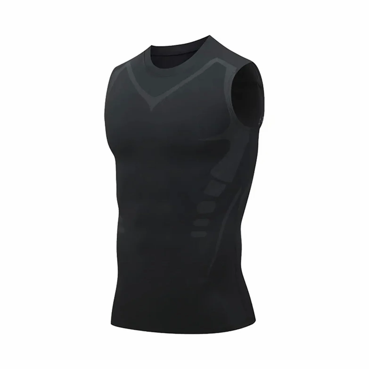 Camiseta CompresióN Hombre 2 uds chaleco moldeador for hombres, chaleco adelgazante, camisas de compresión moldeadoras de cuerpo, camiseta sin mangas, camisetas de Fitness sin mangas con Control de ba