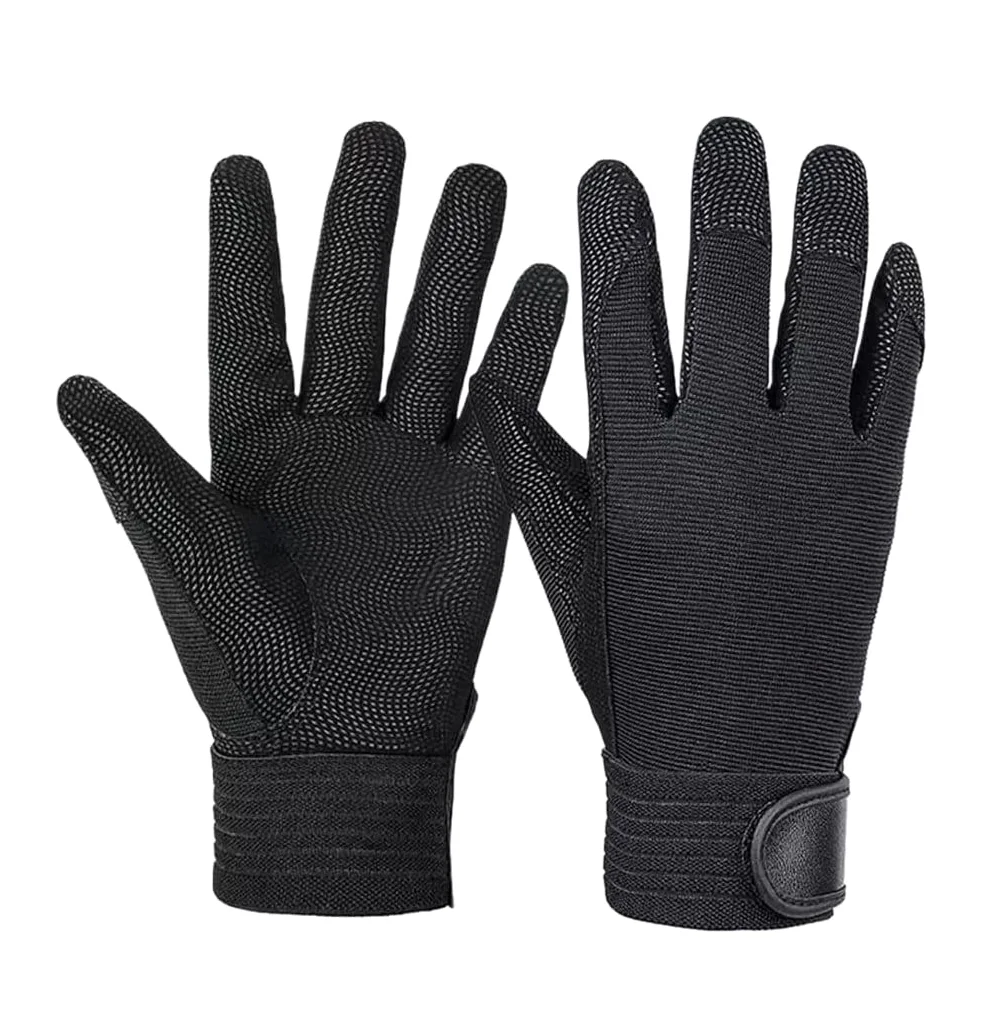 Guantes de Ciclismo Guantes De Guantes Ciclismo Táctil Unisex Camping Senderismo Guantes De Dedos Guantes Deportivos (Color : Black, Size : M)