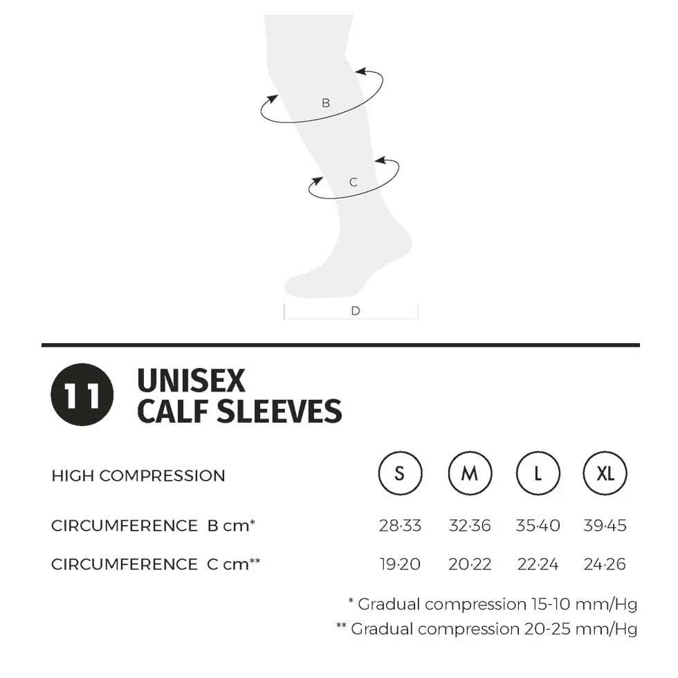 Lurbel Ultra Pro Calf Sleeves, Pantorrillera compresiva, Pantorrillera para correr, Trail Running, Adulto, Unisex.
