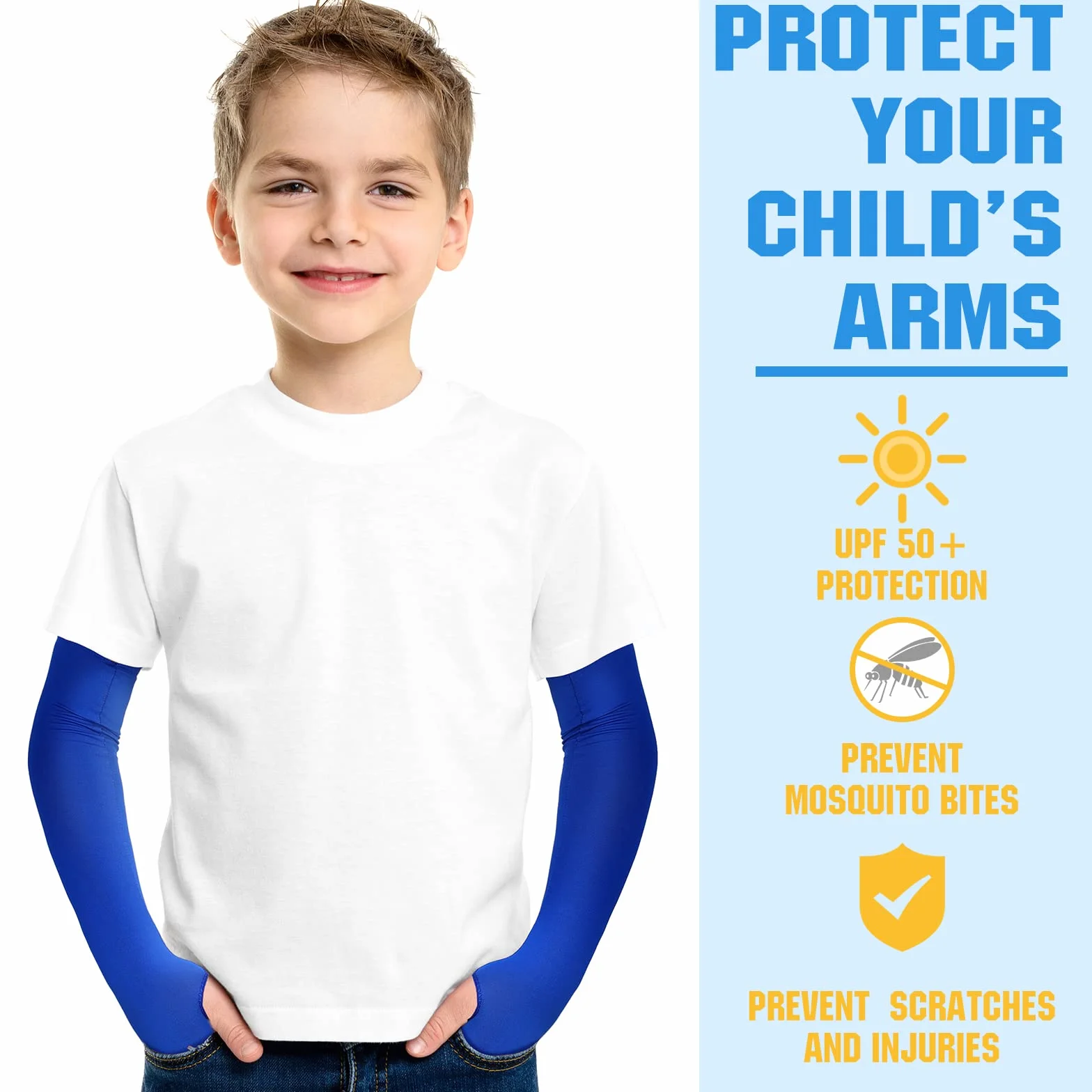 Mepase 10 pares mangas de brazo para niños, compresión, protección solar UV, enfriamiento deportes