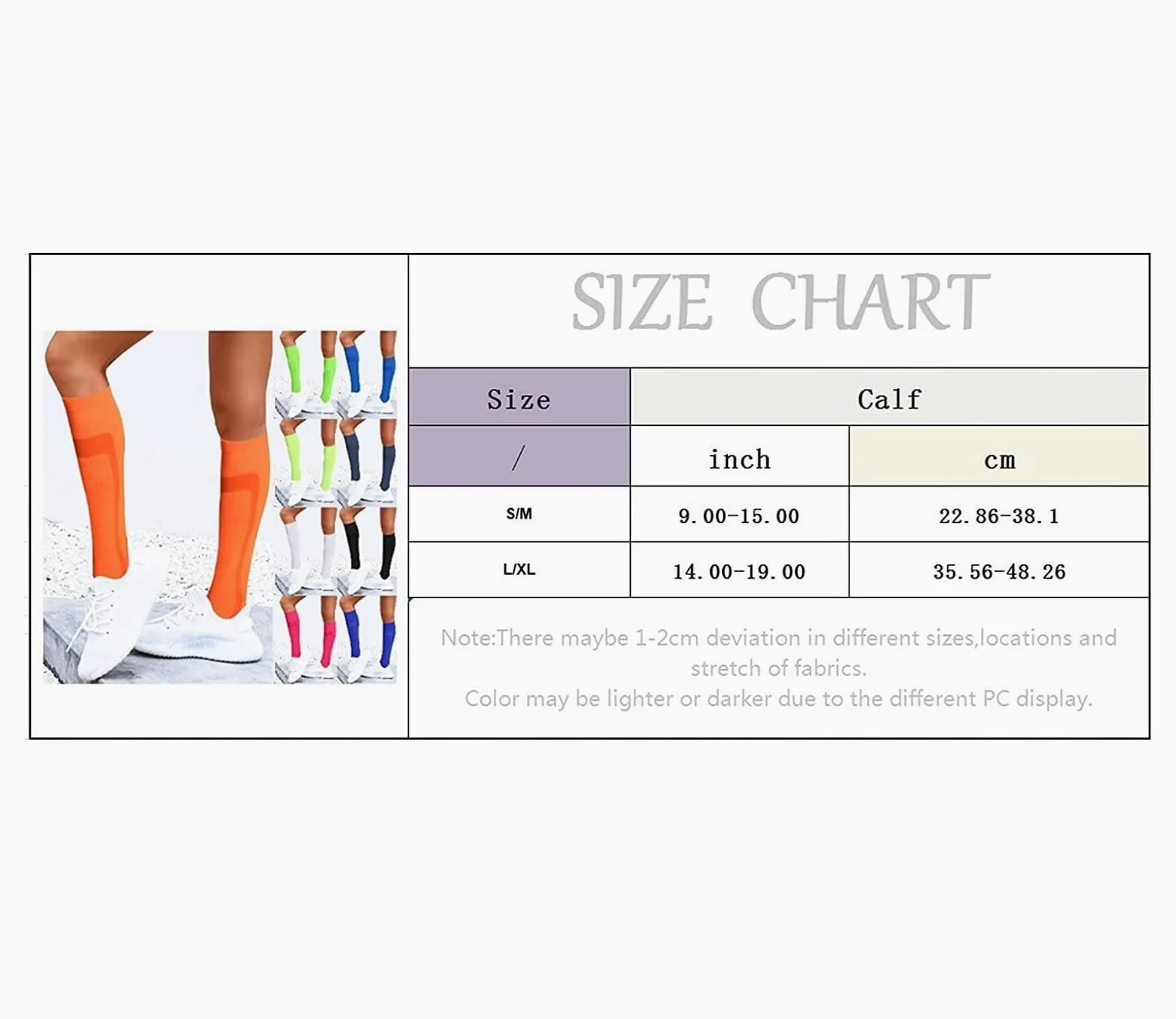 Calcetines Cómodos Calcetín De Compresión Para Mujeres Y Hombres Circulación Mejor Para Correr Suaves Reforzada