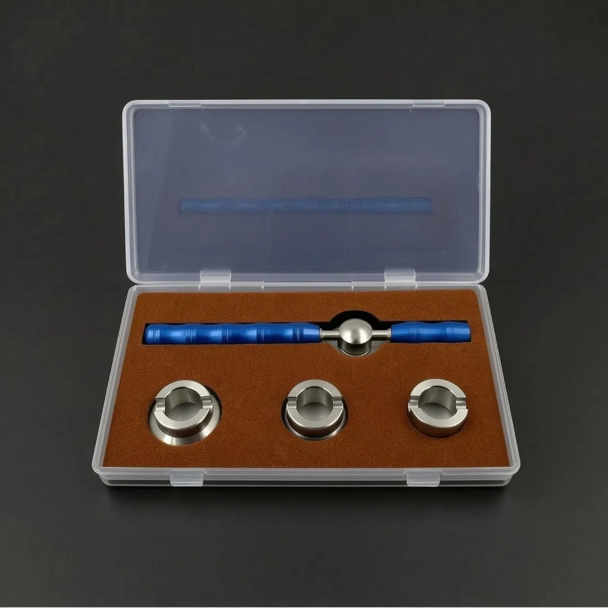 Qianly Abridor Cajas Reloj con Cabezales Intercambiables Portátil Herramienta para Relojeros, Aficionados