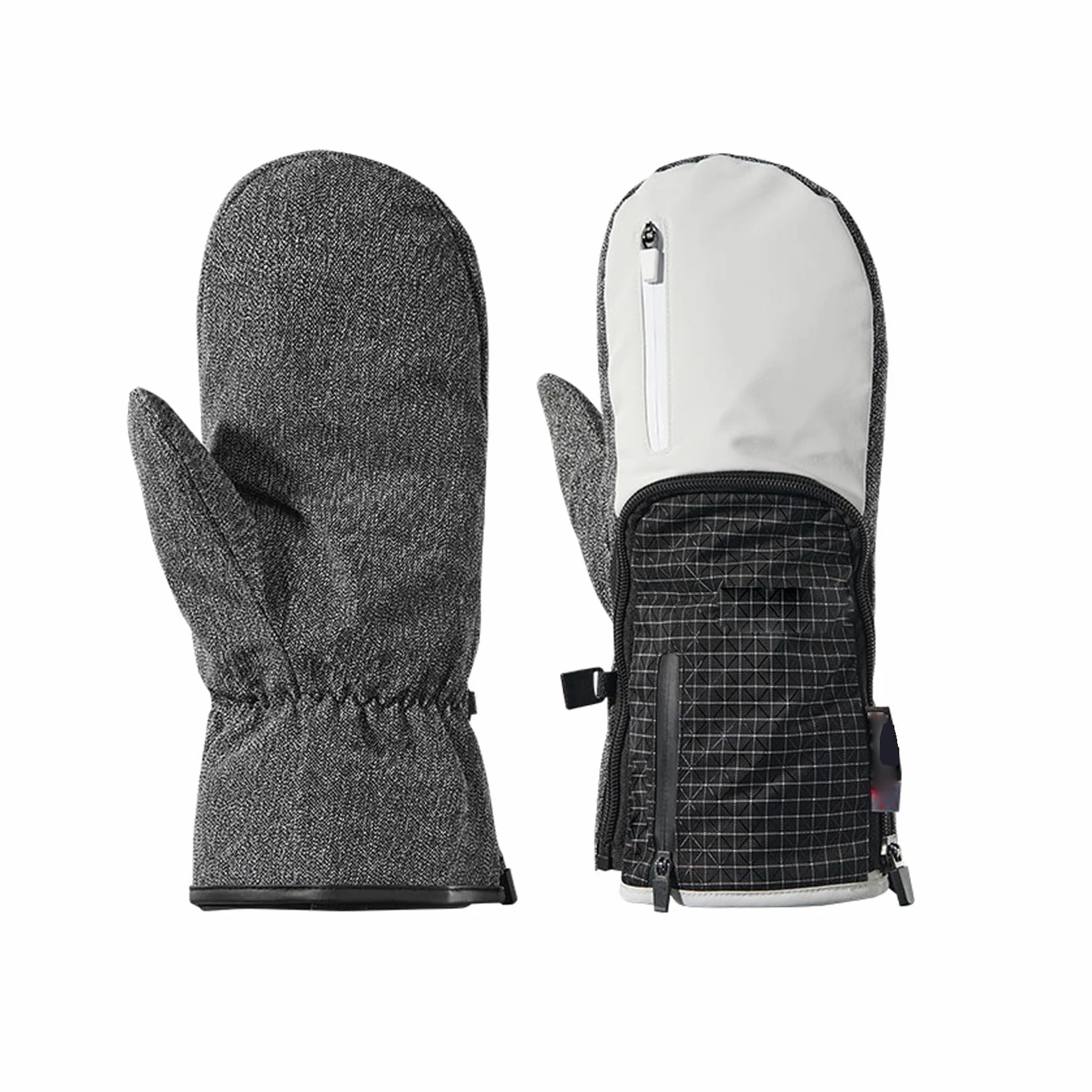 Guantes de Esquí, Manoplas cálidas de Invierno para Hombre Mujeres, Guantes de Moto Invierno Impermeable, Regalos para Hombres y Mujeres,[a] White,M