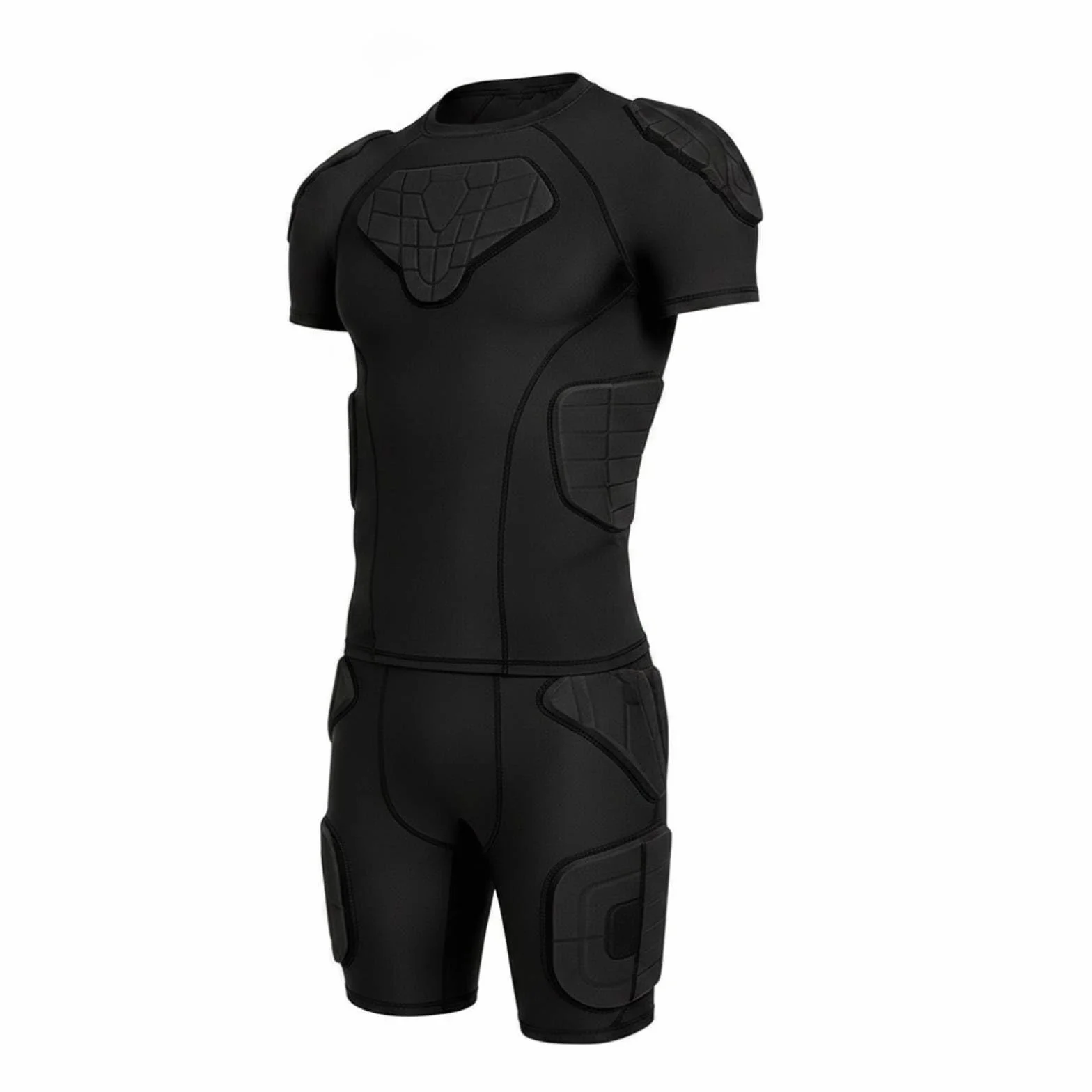 kowaku Camiseta Compresión Acolchada Ligera Camiseta con Protección Acolchada Gruesa Indumentaria Deportiva para Deportistas
