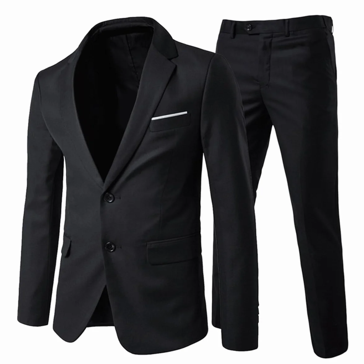 Allthemen Trajes para Hombre de 2 Piezas Slim Fit Vestido de Novia Traje de un botón Traje de Negocios Chaqueta Chaquetas Pantalones