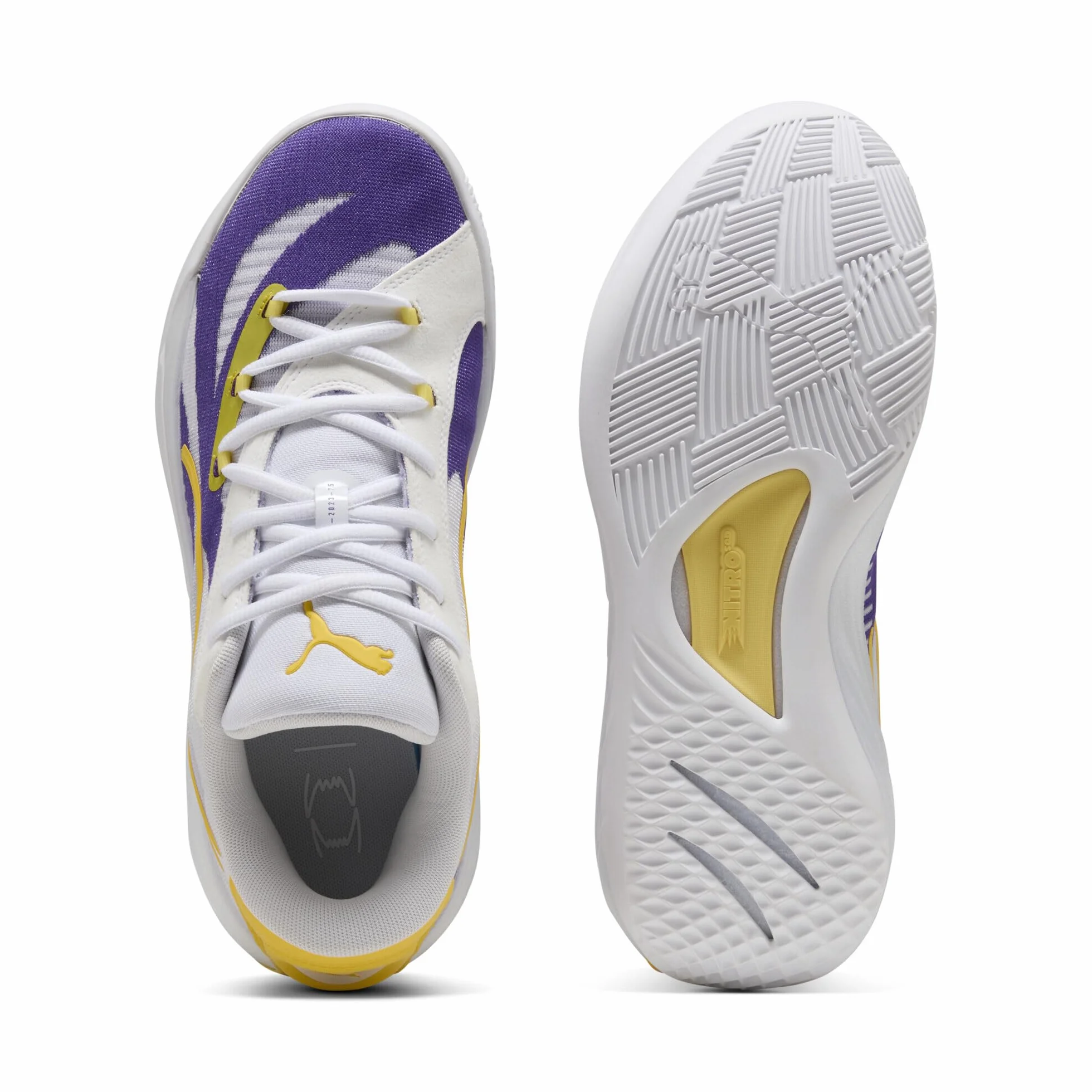 PUMA Zapatillas de Baloncesto All-Pro Nitro™ LA Unisex 43, Team Violet Pelé Yellow Purple