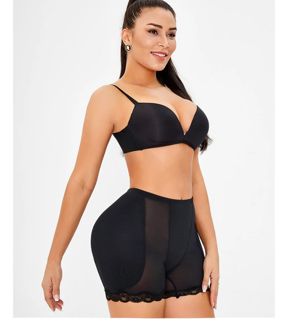 Bragas Levantadoras De Glúteos - Faja Moldeadora De Realce De Glúteos Para Mujer, Bragas De Cintura Baja Para Realzar Las Caderas, Mono De Talla Grande, Almohadillas Adelgazantes Para El Abdomen