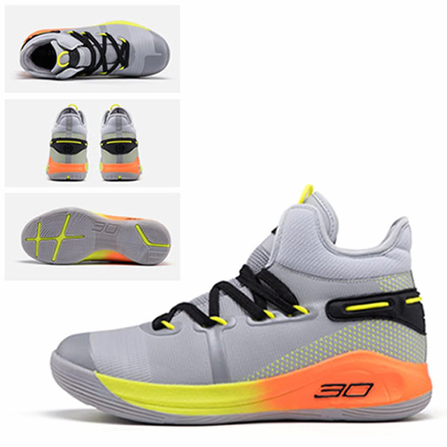 Hixingo Zapatillas de Baloncesto Hombre, Basketball Shoes Antideslizantes Transpirable N° 30