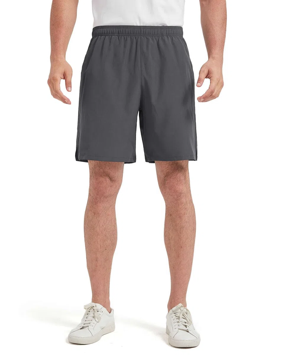 Liloak Pantalones Cortos Deportivos para Correr para Hombre con Bolsillos con Cremallera, Pantalones Cortos de Secado rápido para Hombre, Pantalones Cortos de Secado rápido de 7 Pulgadas,