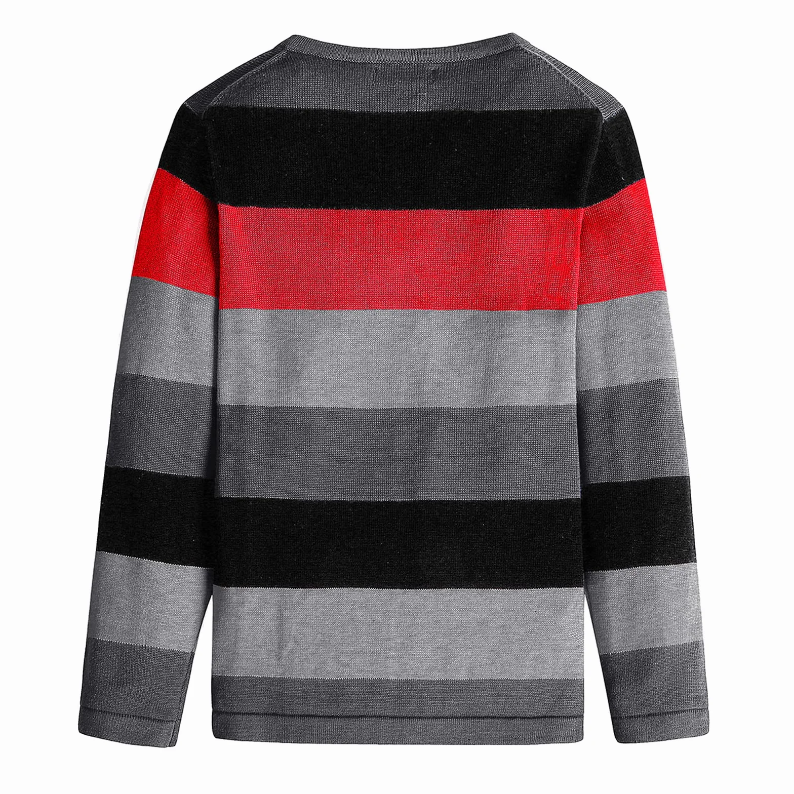 Suéter de punto para niños, sudadera de Navidad, suéter a rayas, manga larga, ropa cálida para otoño e invierno, 4-14 años