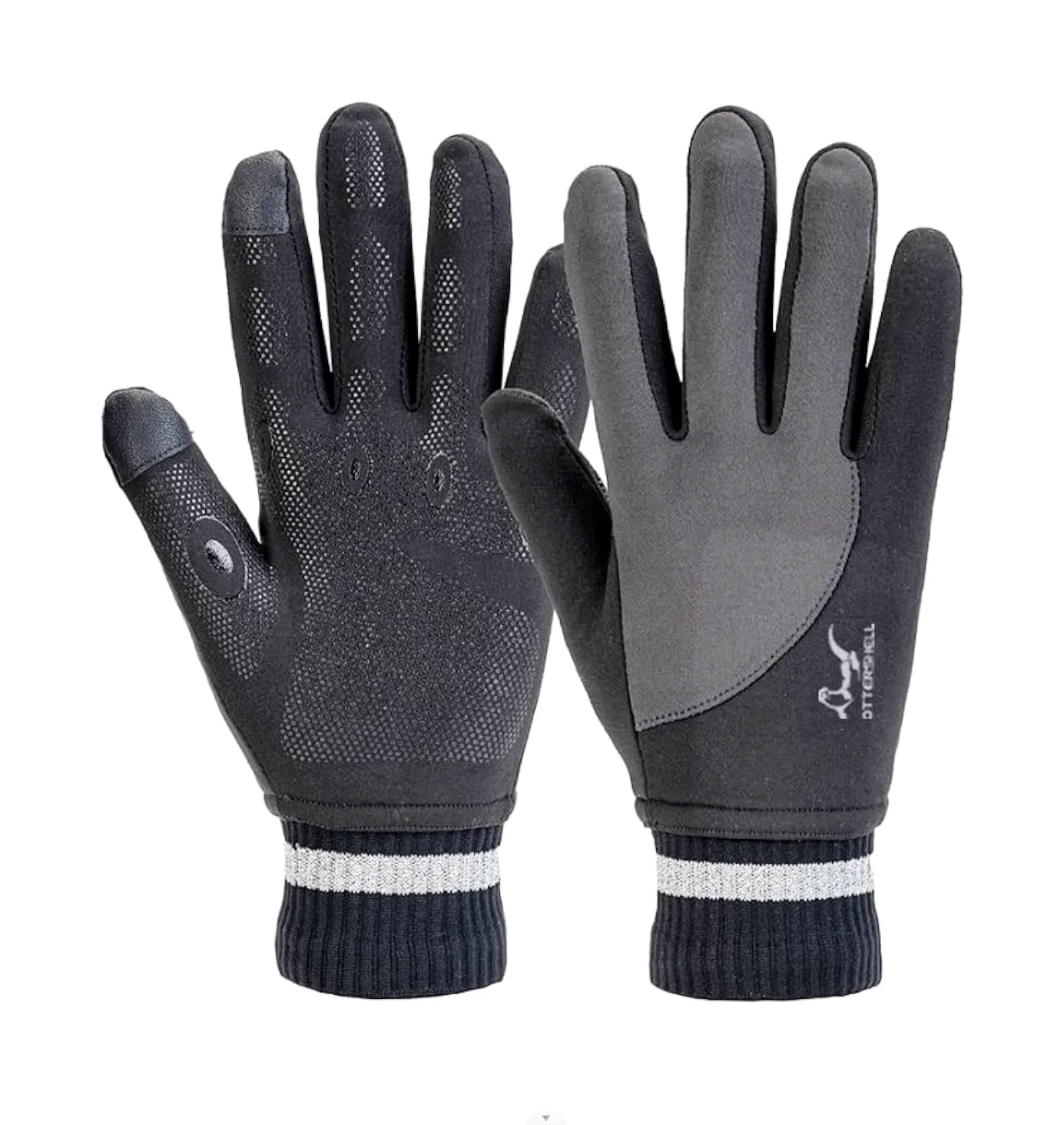 OTTERSHELL Guantes impermeables para hombre multiclima. Máxima comodidad para correr, ciclismo, senderismo y todas las actividades al aire libre.