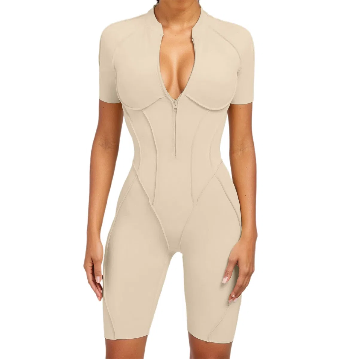 Generisch Conjunto de yoga de una pieza para mujer, sexy, sin espalda, mono