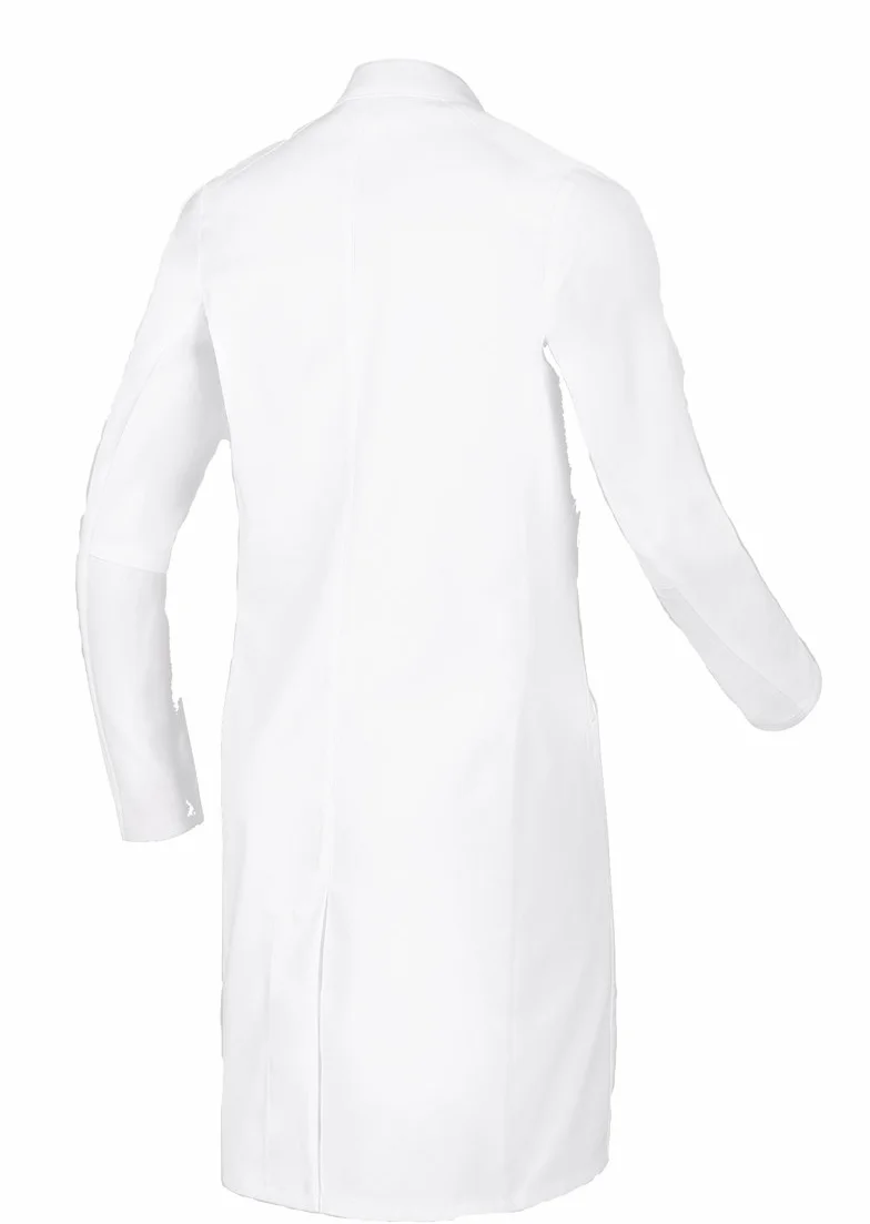 BP 1746-684-21-46n - Bata de médico para mujer, manga larga, con insertos elásticos, 200,00 g/m², mezcla de tela con elástico, color blanco, 46n