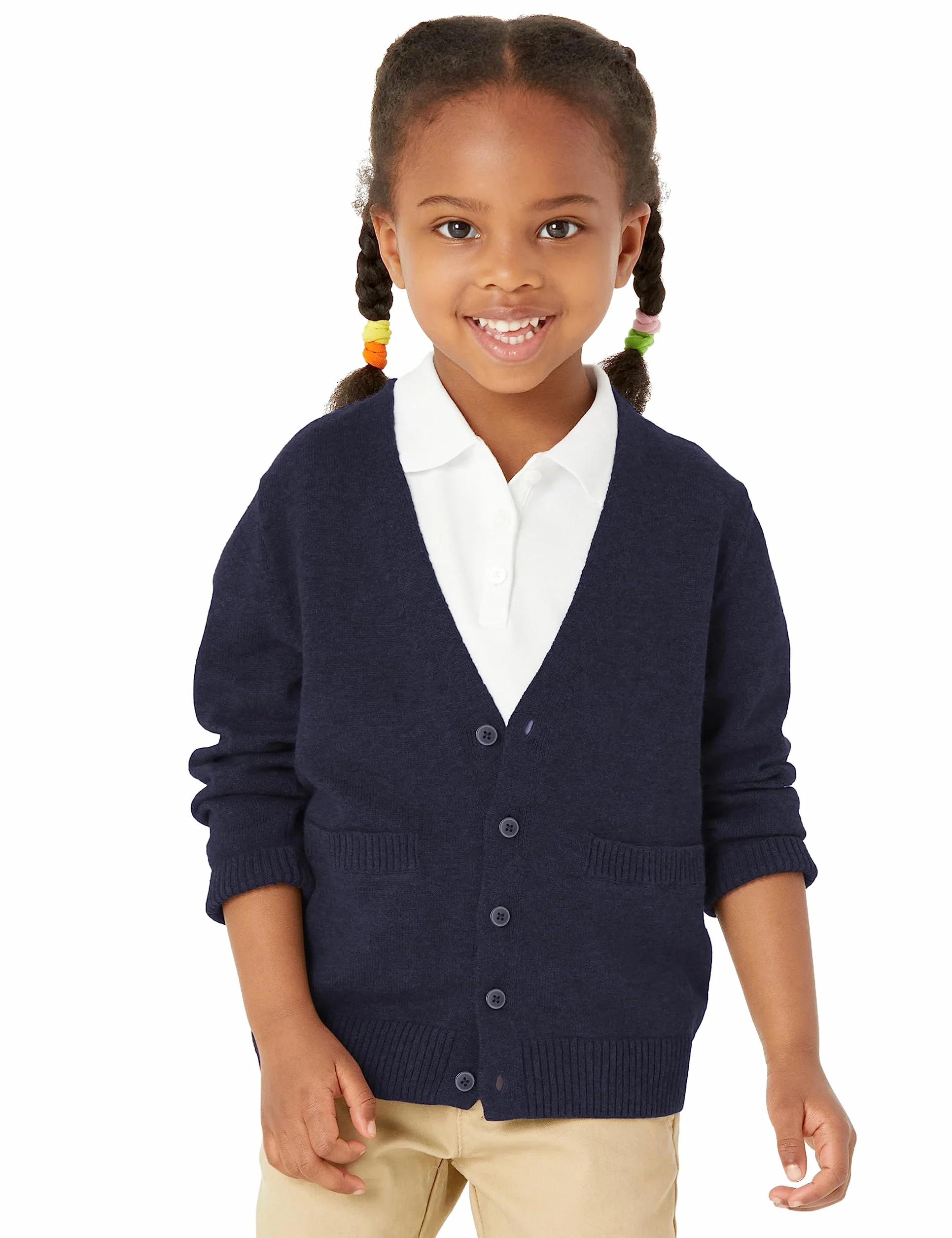 Amazon Essentials Niños Rebecas en algodón Liso