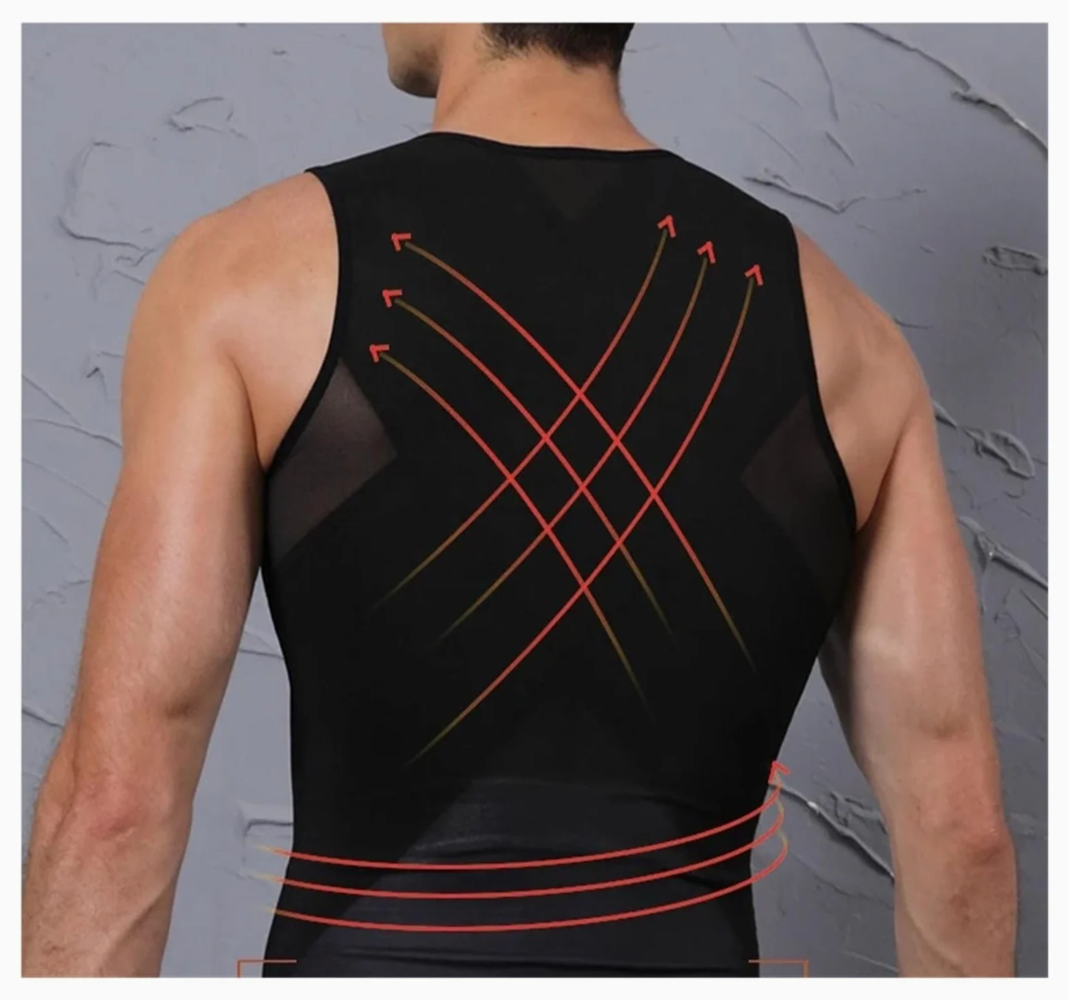 Camiseta Faja Hombre Moldeador de Cuerpo de Hombres for Adelgazar el Abdomen, corsé Moldeador de Vientre, Camisas de compresión de ginecomastia con Cremallera, Entrenador de Cintura