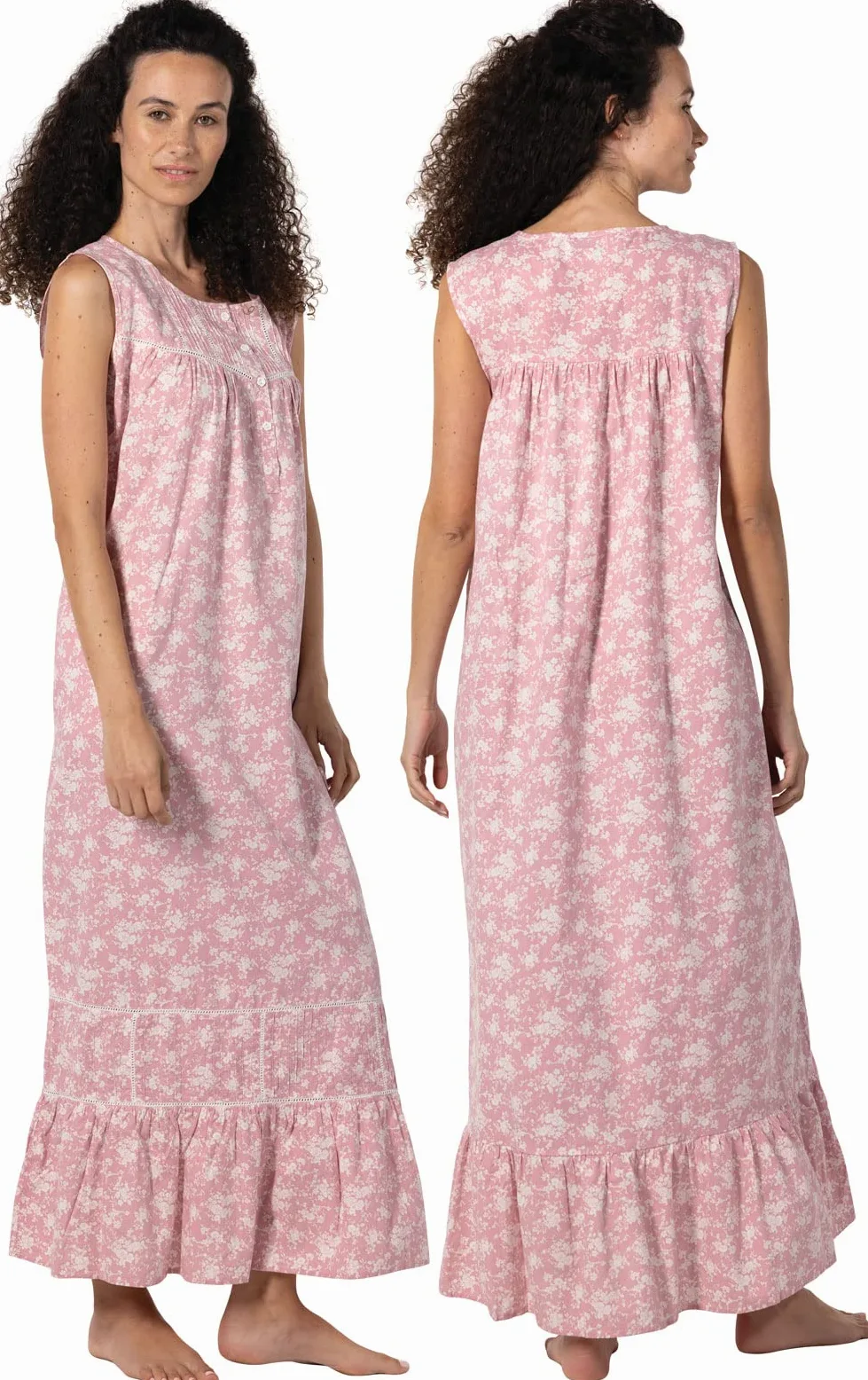The 1 for U Naomi - Camisón sin Mangas 100% algodón para Mujer, XS - 3X