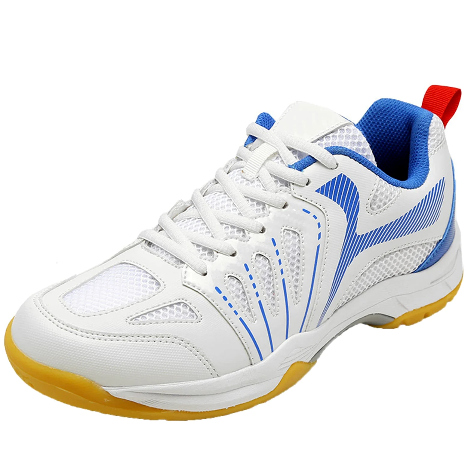 SDEQA Zapatos De Bádminton para Hombres Zapatos De La Corte Interior Zapatillas Antideslizantes De Tenis Deporte Transpirable para Tenis De Tenis De Calabaza Tenis