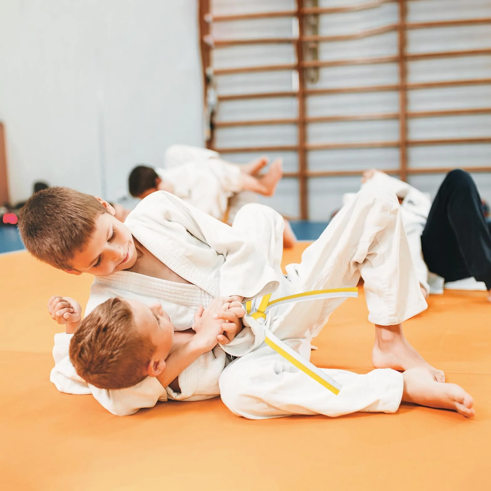 Cinturón de Judo Blanco Amarillo 260 cm Karate Taekwondo Aikido Wushu