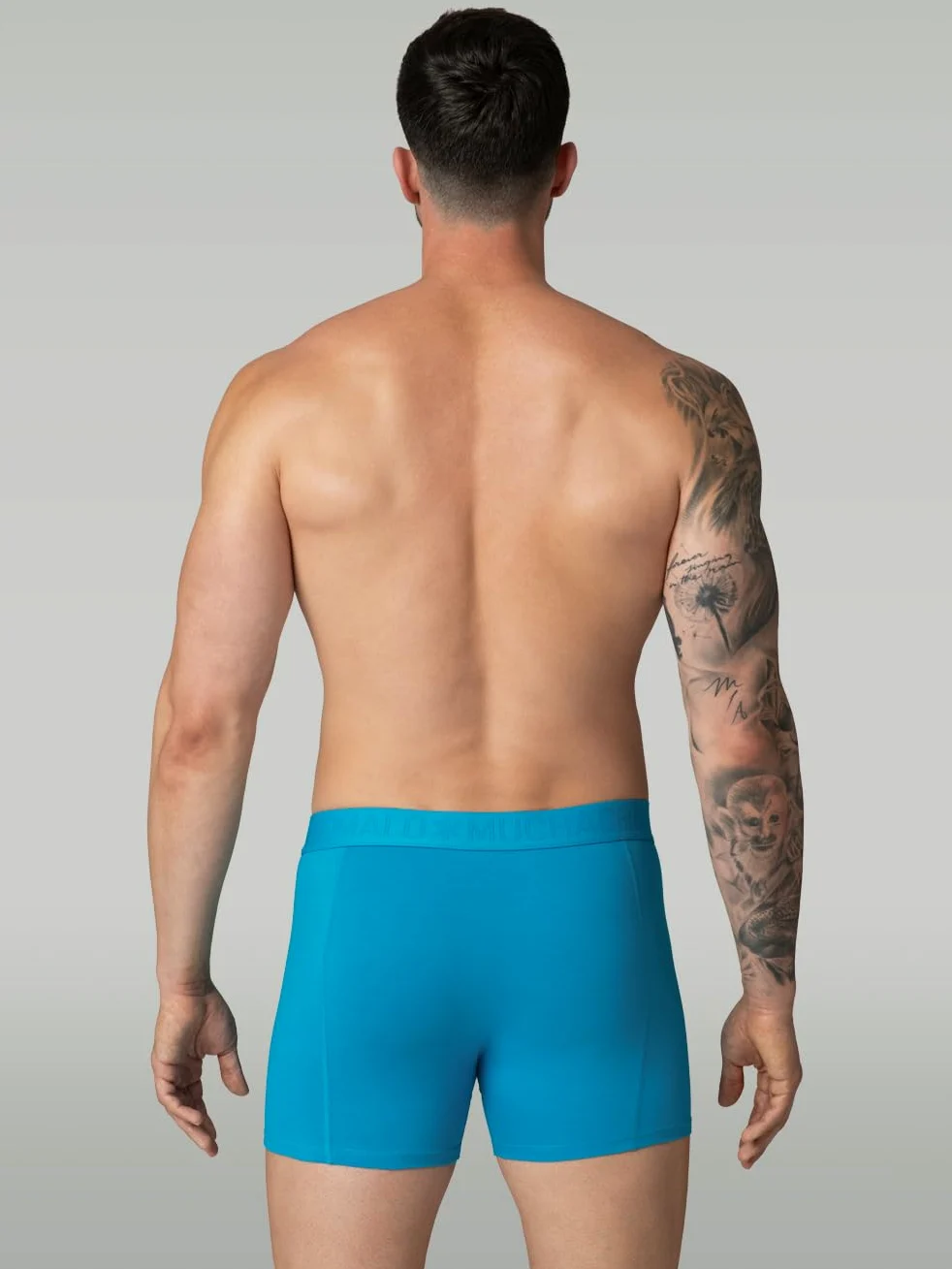 Muchachomalo Calzoncillos para Hombre, Ropa Interior Lisa de Algodón para Hombre, Pack de 7 Unidades, Bóxers Lisos de Corte Clásico con Cintura Elástica