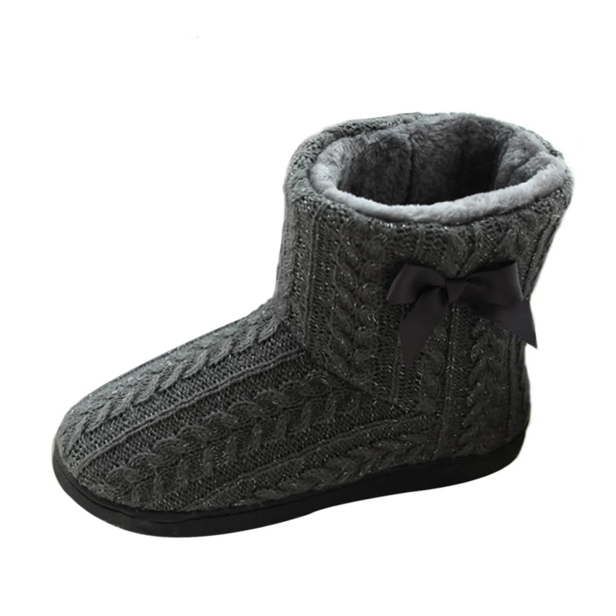 GALPADA Botas de Punto para Mujer Talla 39-40, Suela de Goma Antideslizante
