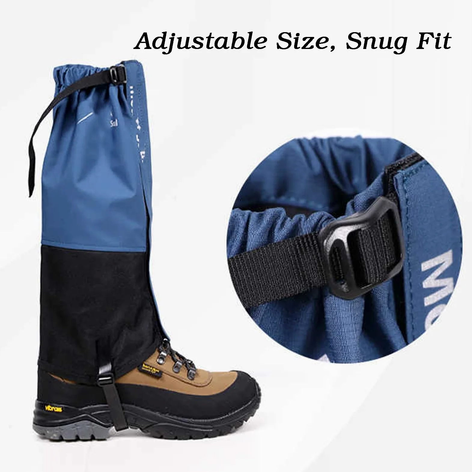 Polainas For Piernas, Senderismo Al Aire Libre, Caminata, Escalada, Caza, Polainas, Polainas Ajustables For Senderismo, Caza, Escalada En Barro O Raquetas De Nieve(Black,XL)