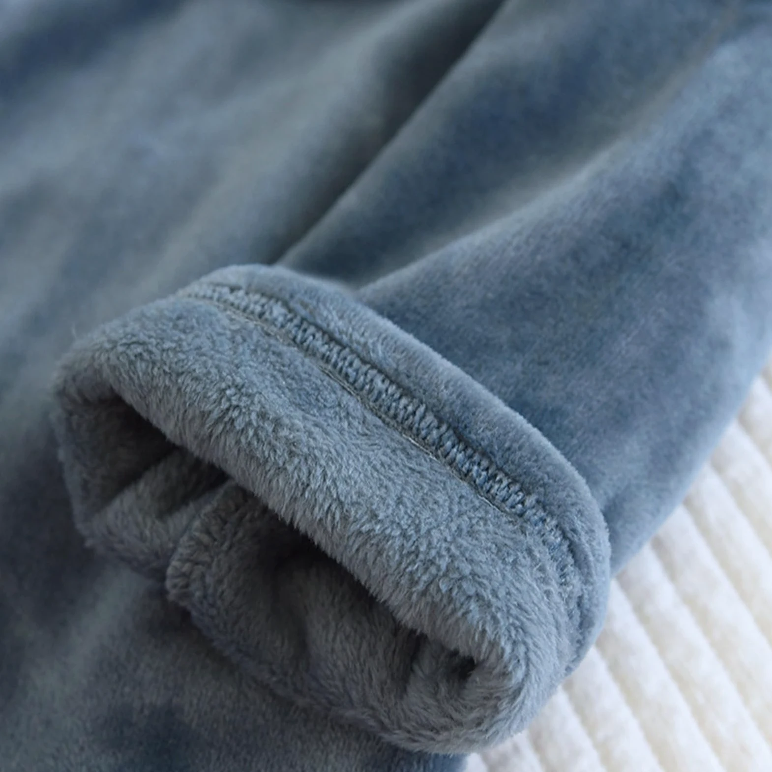 Conjunto de pijama de franela para hombre, forro polar grueso, cálido, cómodo, para invierno