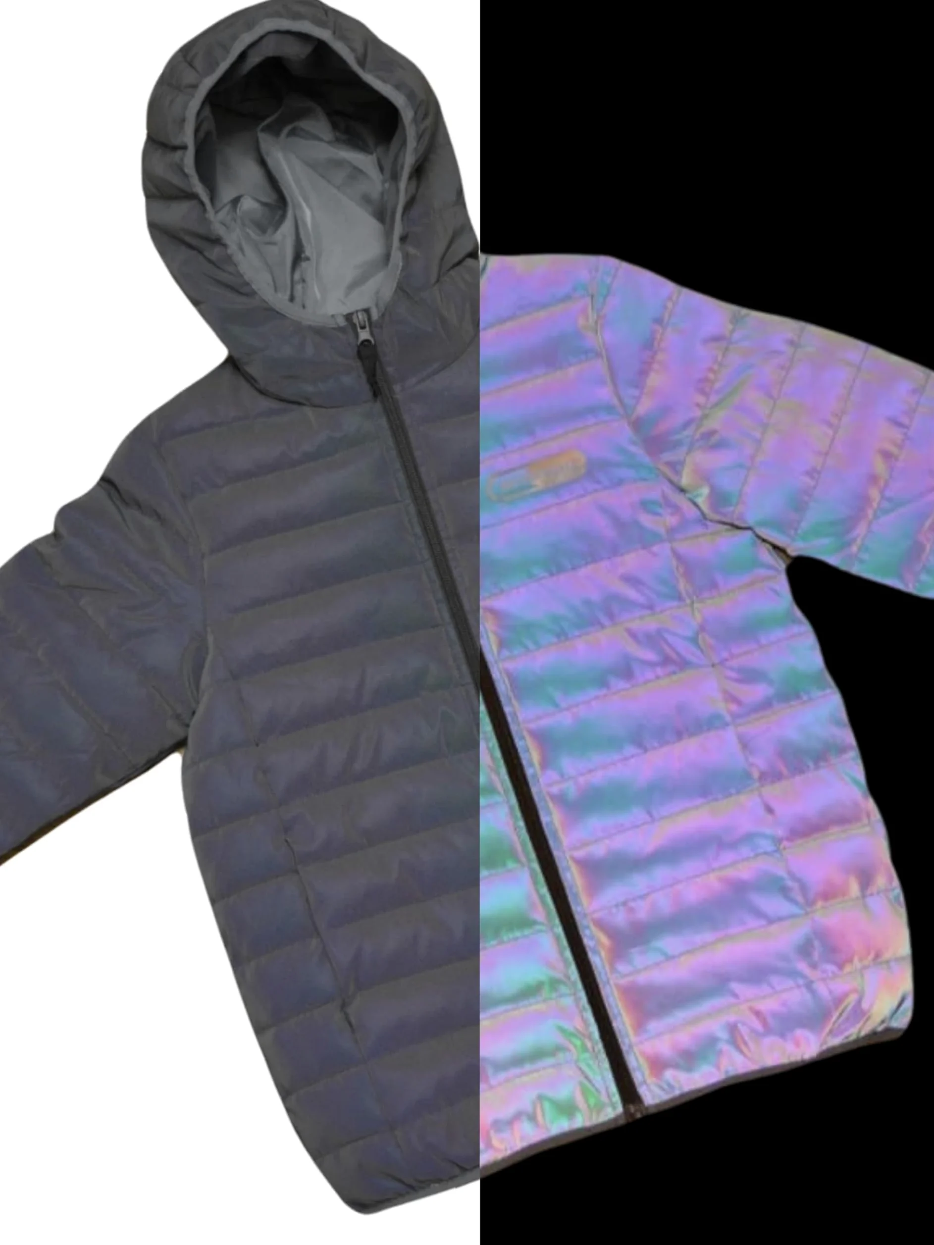 Chaquetas acolchadas reflectantes para niños