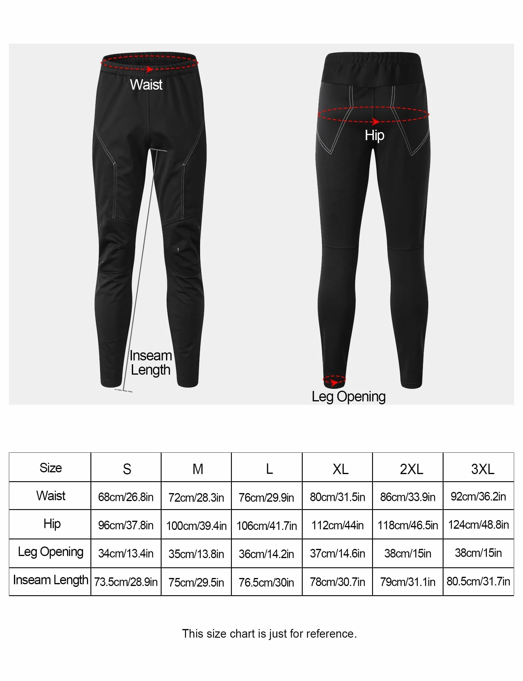 INBIKE Pantalon Largo Ciclismo Hombre Impermeable Forro Polar Deporte Aire Libre